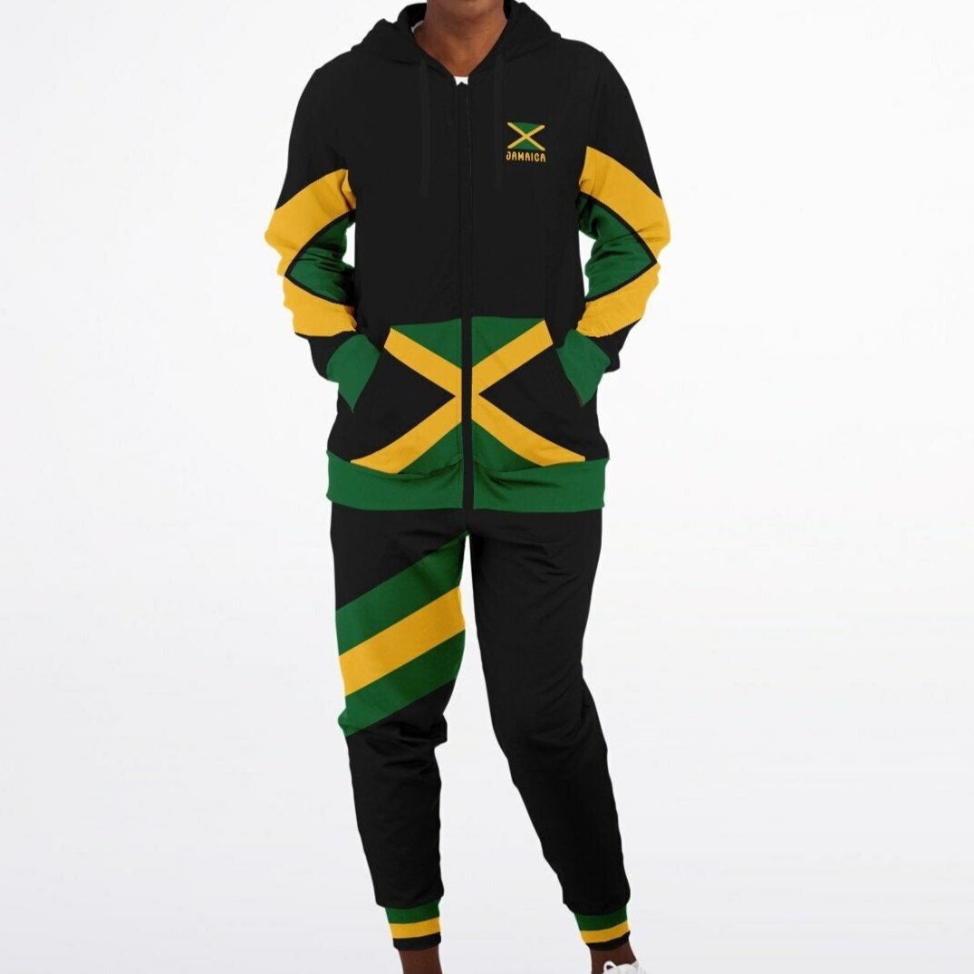 Jamaica Zip Hoodie & Jogger Set - Livity Black - Casual
