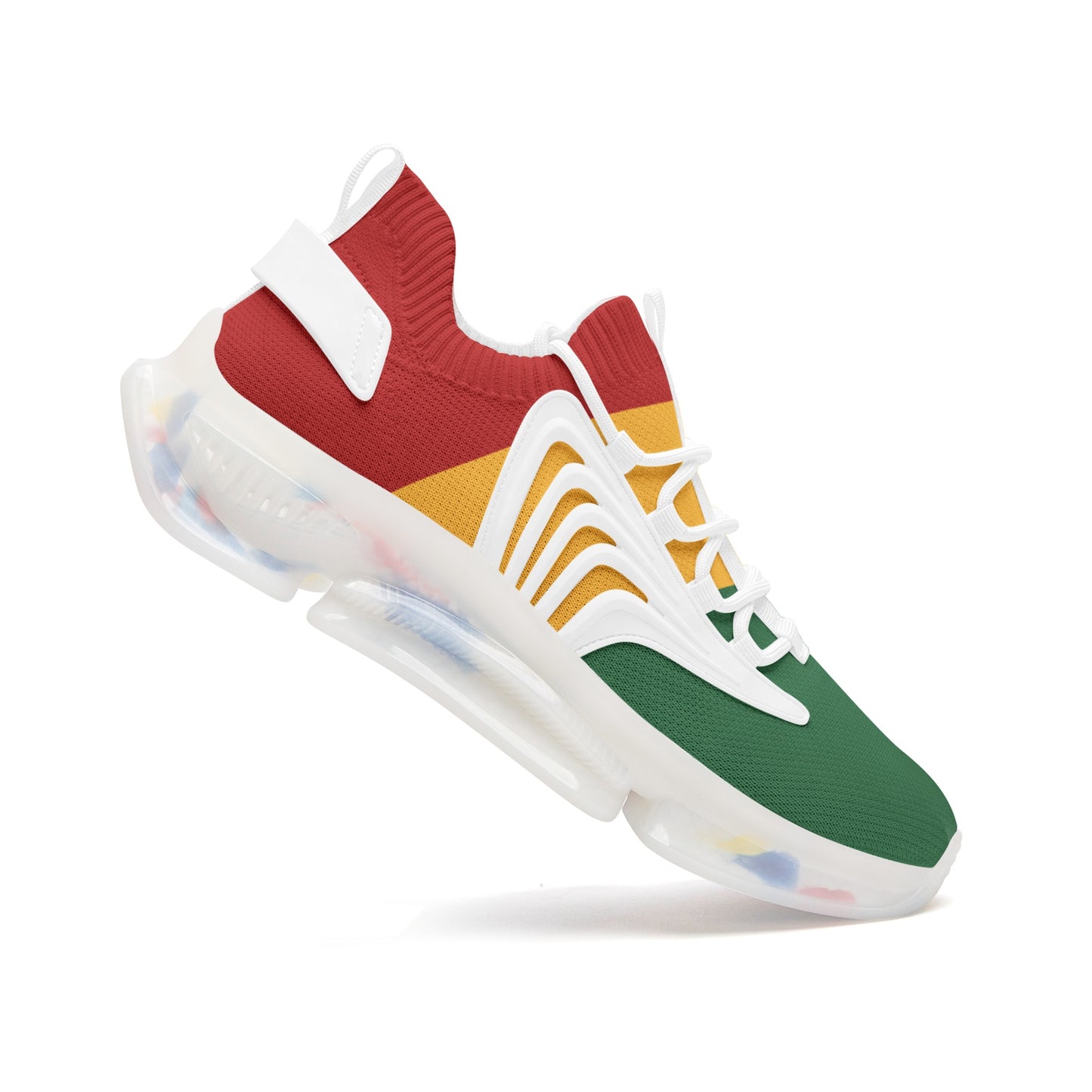 Rasta Flag Shoes flag colors in red/gold/green colorway