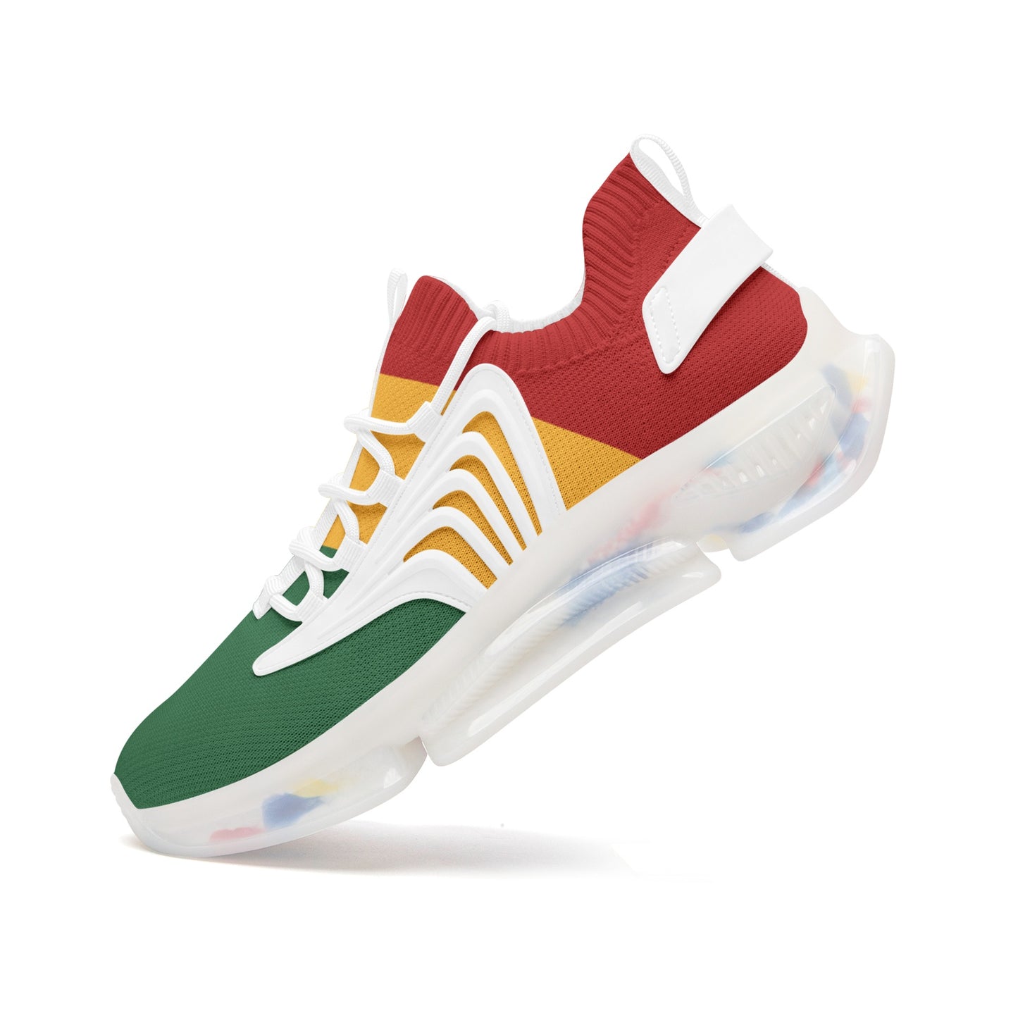 Rasta Flag Shoes flag colors in red/gold/green colorway