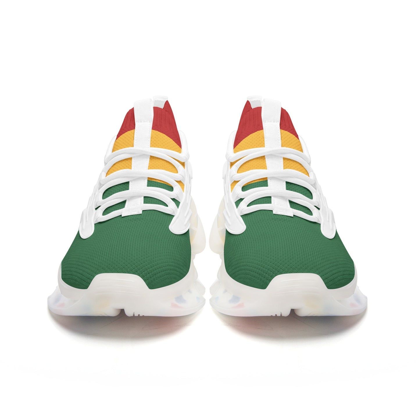 Rasta Flag Shoes flag colors in red/gold/green colorway
