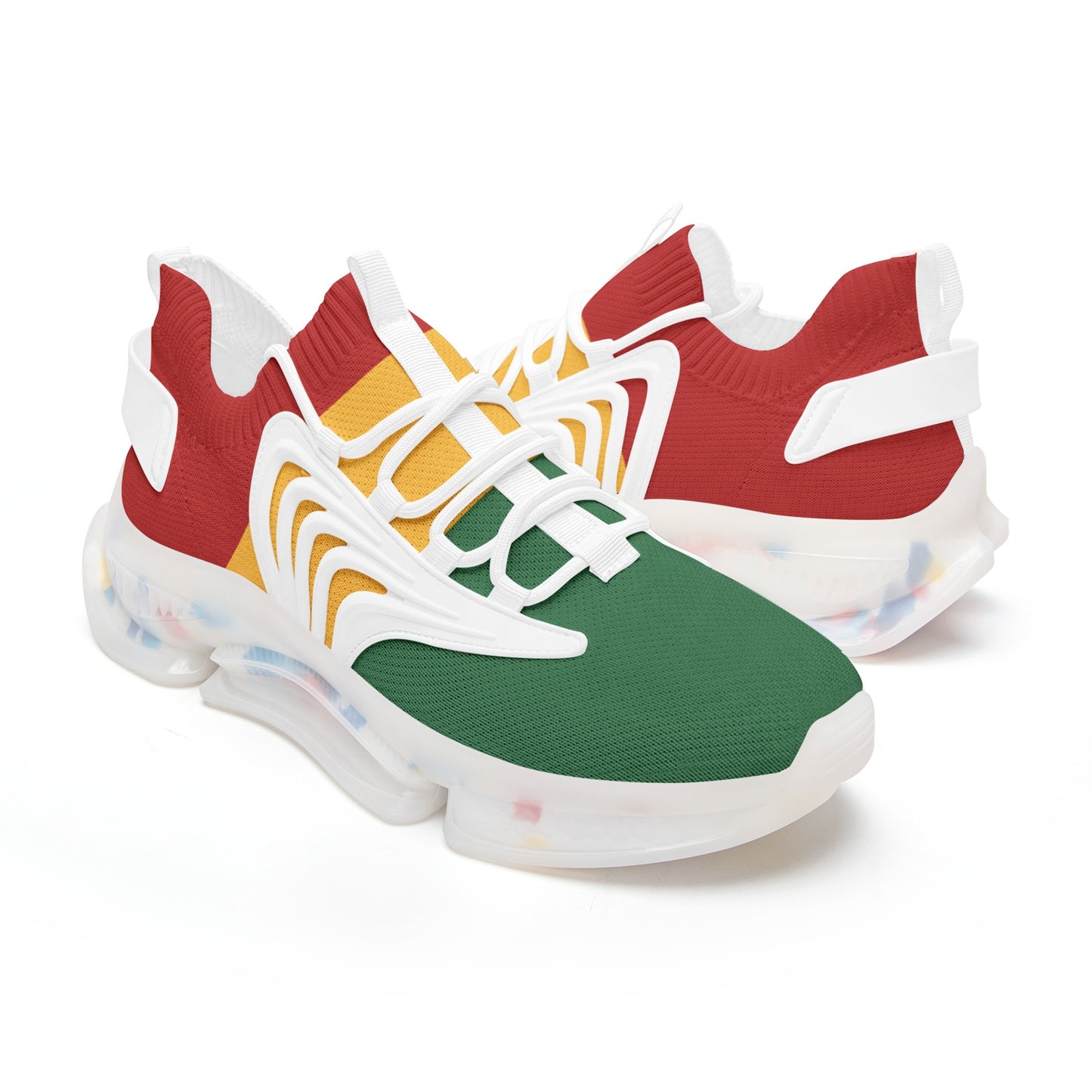 Rasta Flag Shoes flag colors in red/gold/green colorway