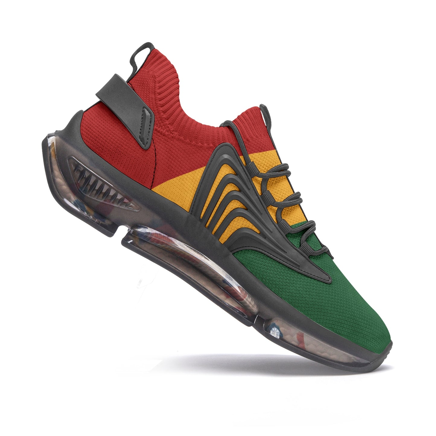Rasta Flag Shoes flag colors in red/gold/green colorway