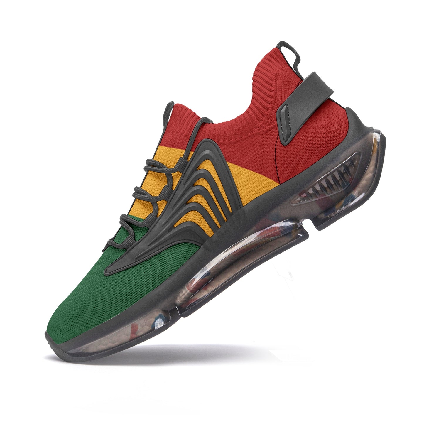 Rasta Flag Shoes flag colors in red/gold/green colorway