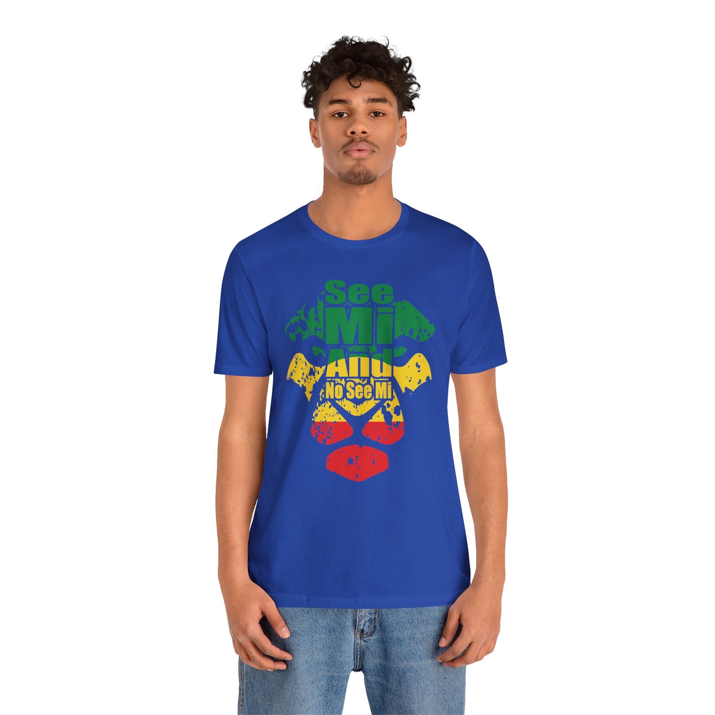 Rasta Lion Head "See Mi and No See Mi" T-Shirt