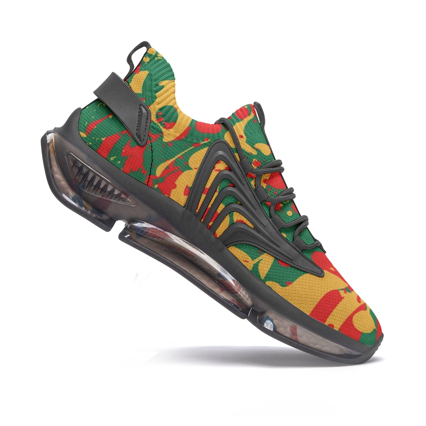 Rasta Splash Shoes in red/gold/green colorway