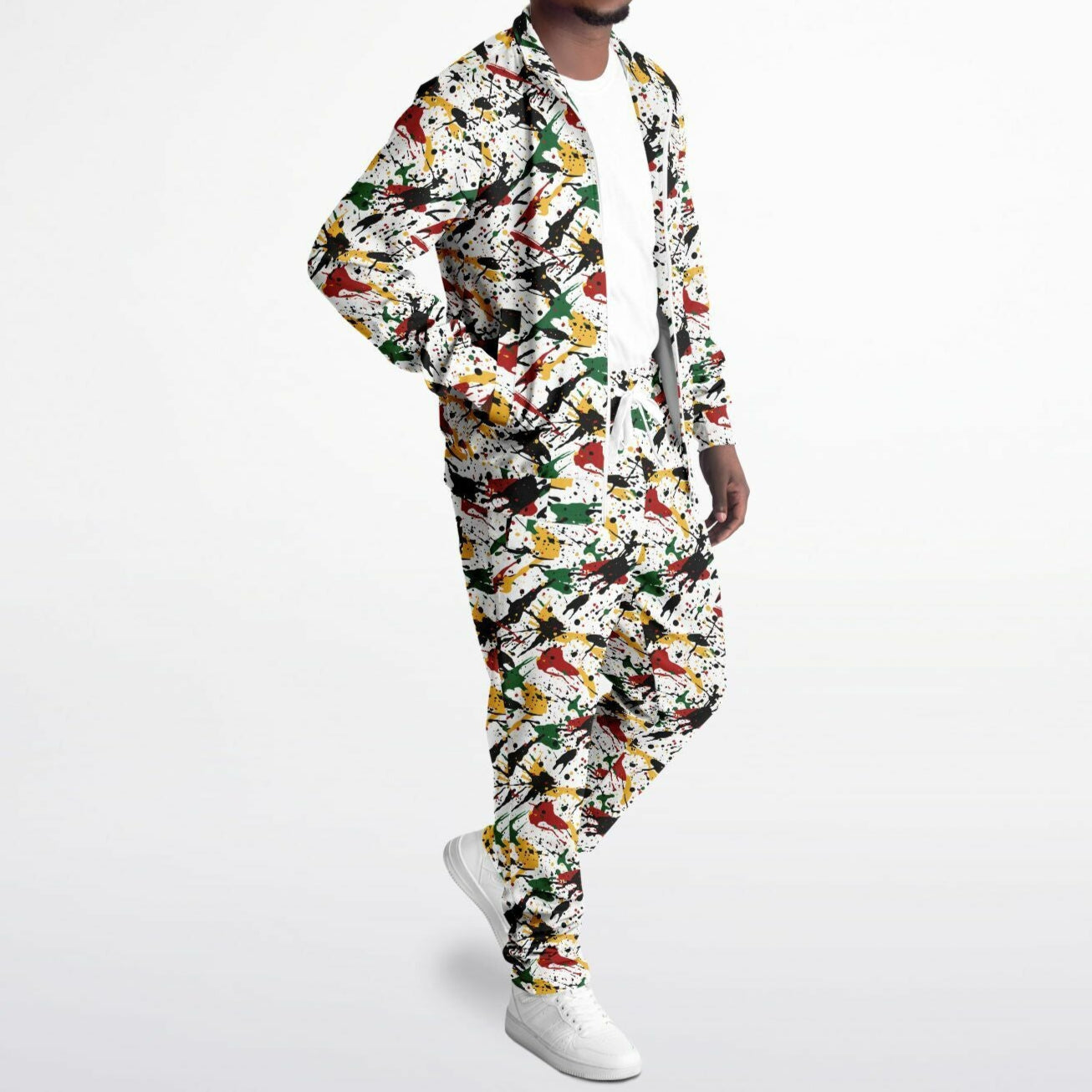 Rasta Tracksuit - Irie Stripe White - Athletic