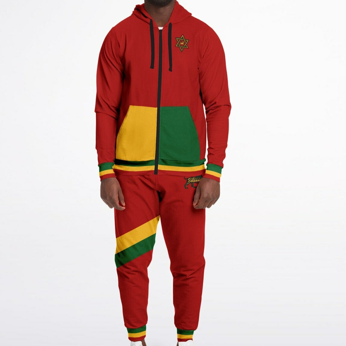 Rasta Zip Hoodie & Jogger Set - Montego Wave - Casual