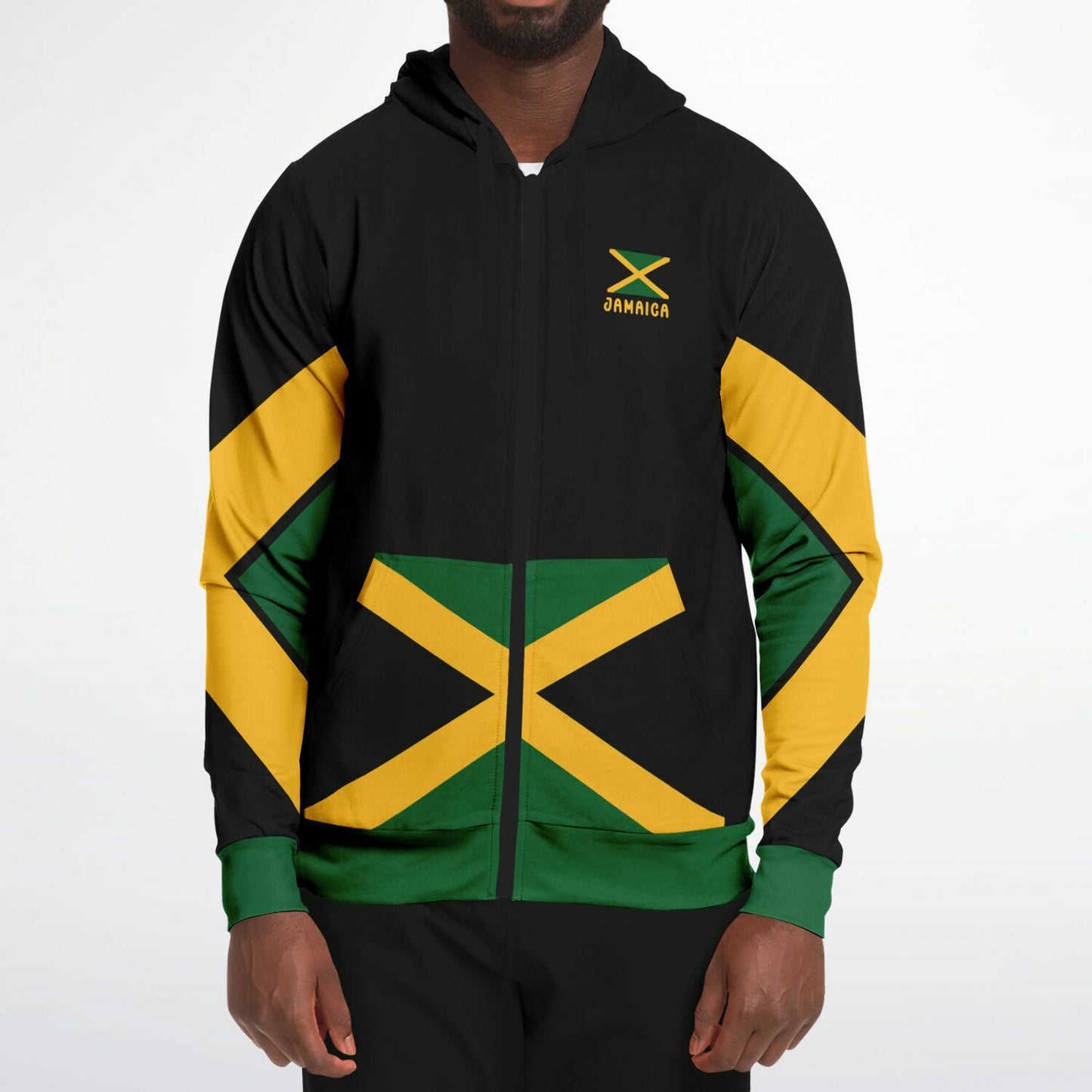 Jamaica Casual Zip Up Hoodie