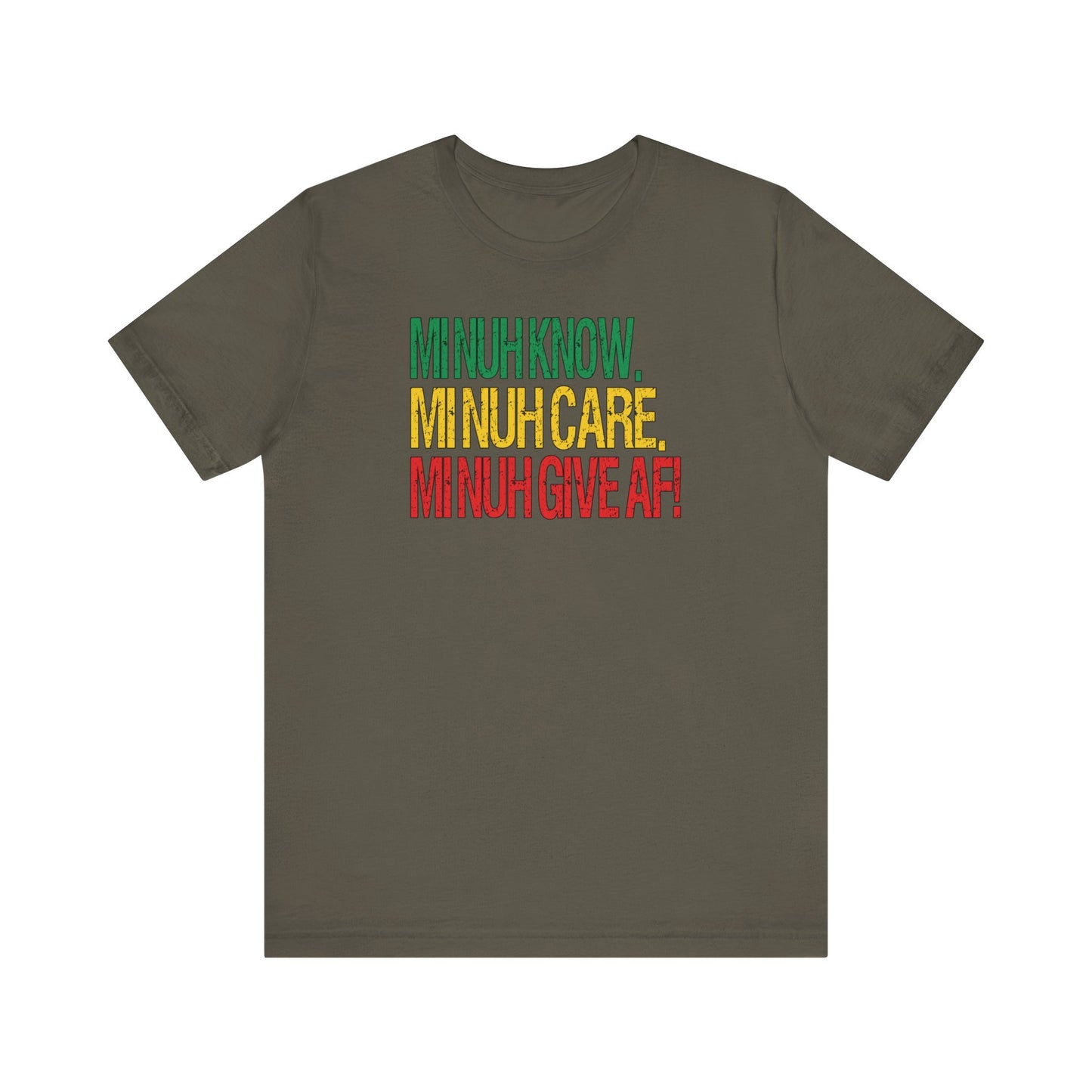 Rasta Colors IDK IDC IDGAF Tee