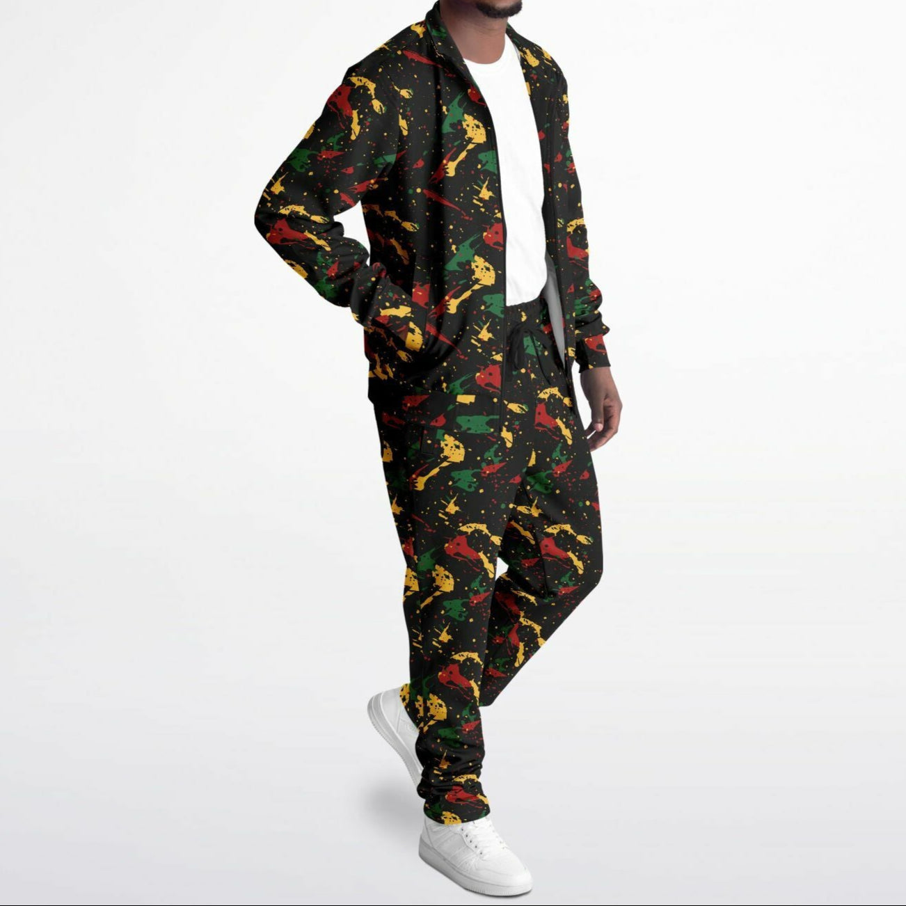 Rasta Tracksuit - Irie Stripe Black - Athletic