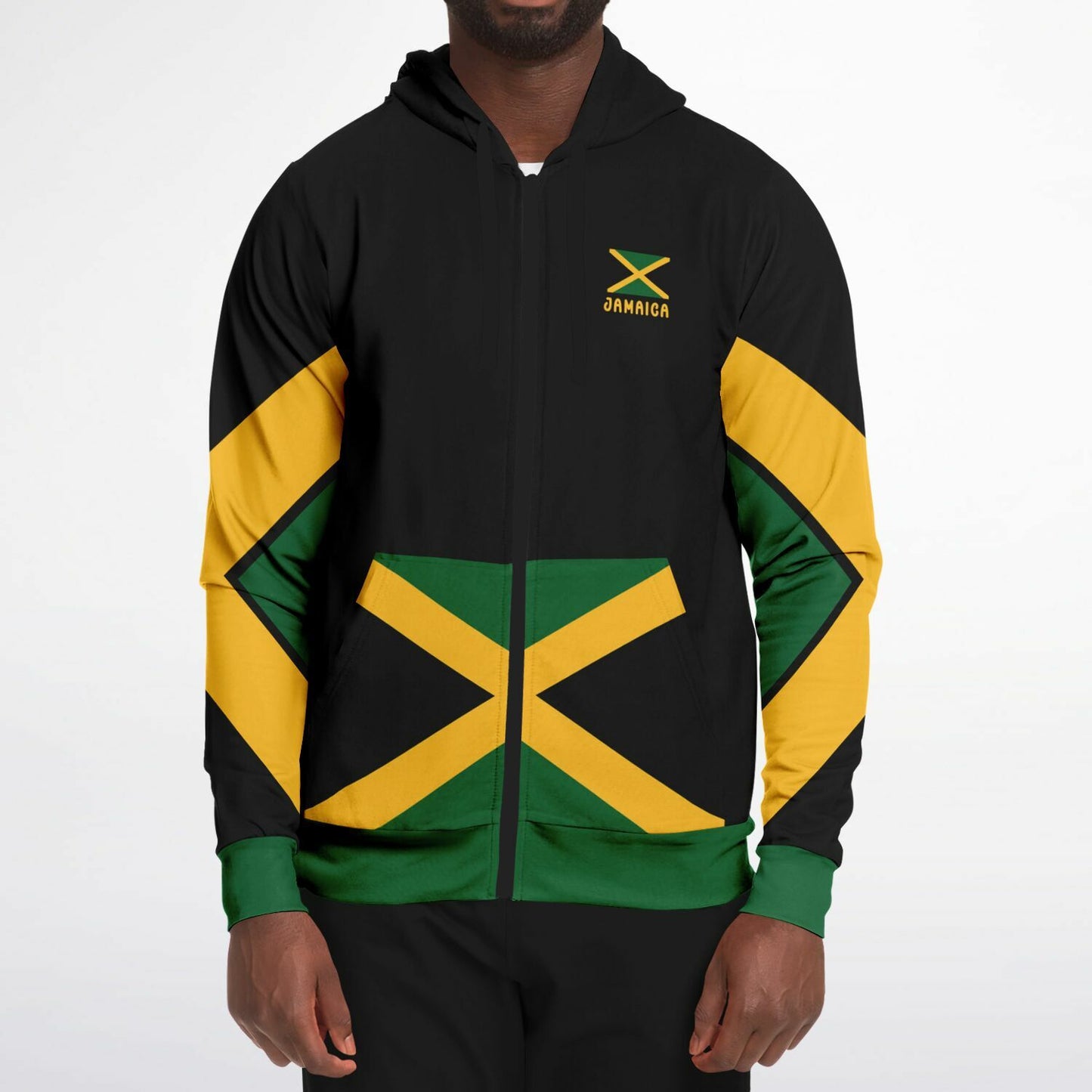 Jamaica Athletic Zip Up Hoodie