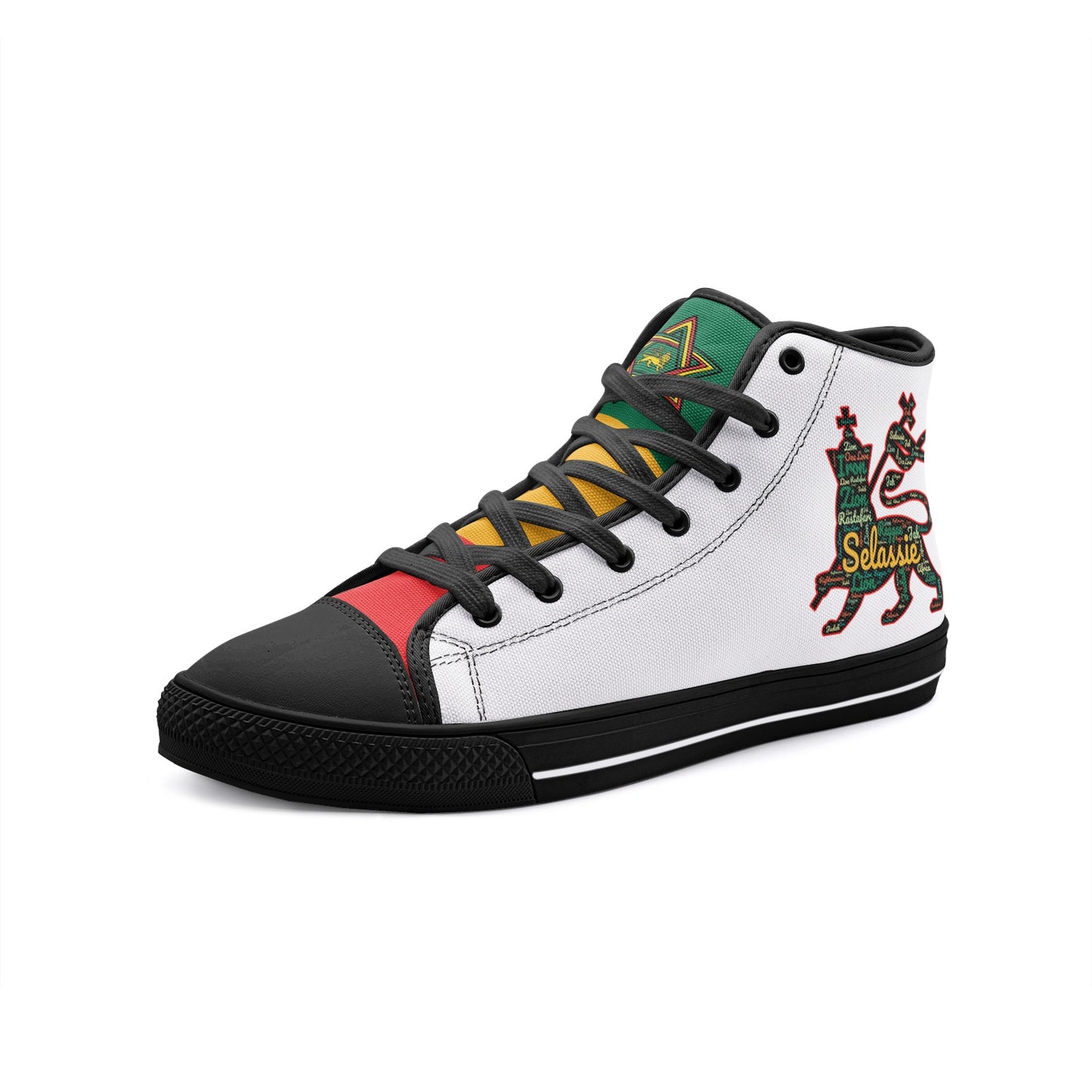Lion of Judah Shoes White with lion graphic in white colorway