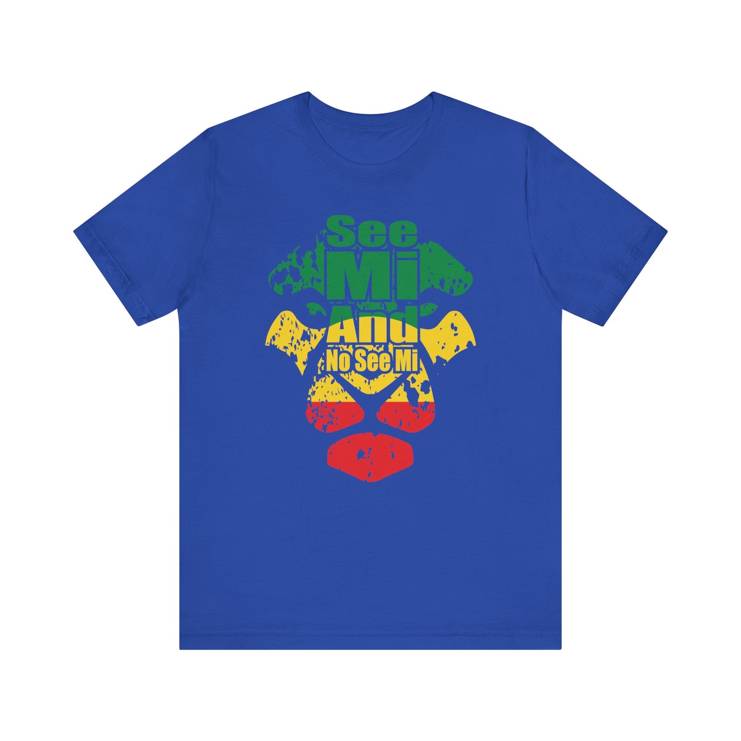 Rasta Lion Head "See Mi and No See Mi" T-Shirt