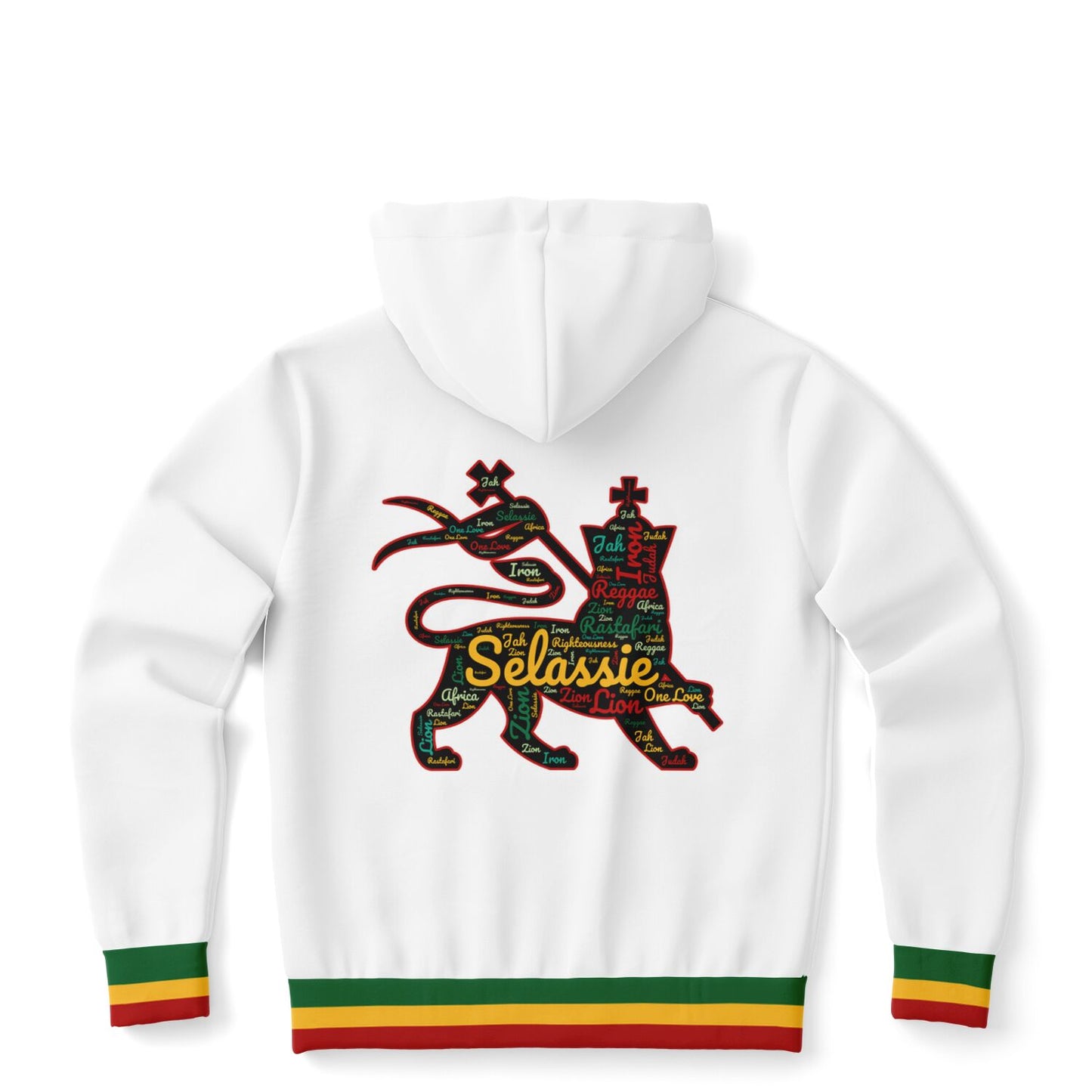 Rasta Lion Of Judah Casual Zip Up Hoodie