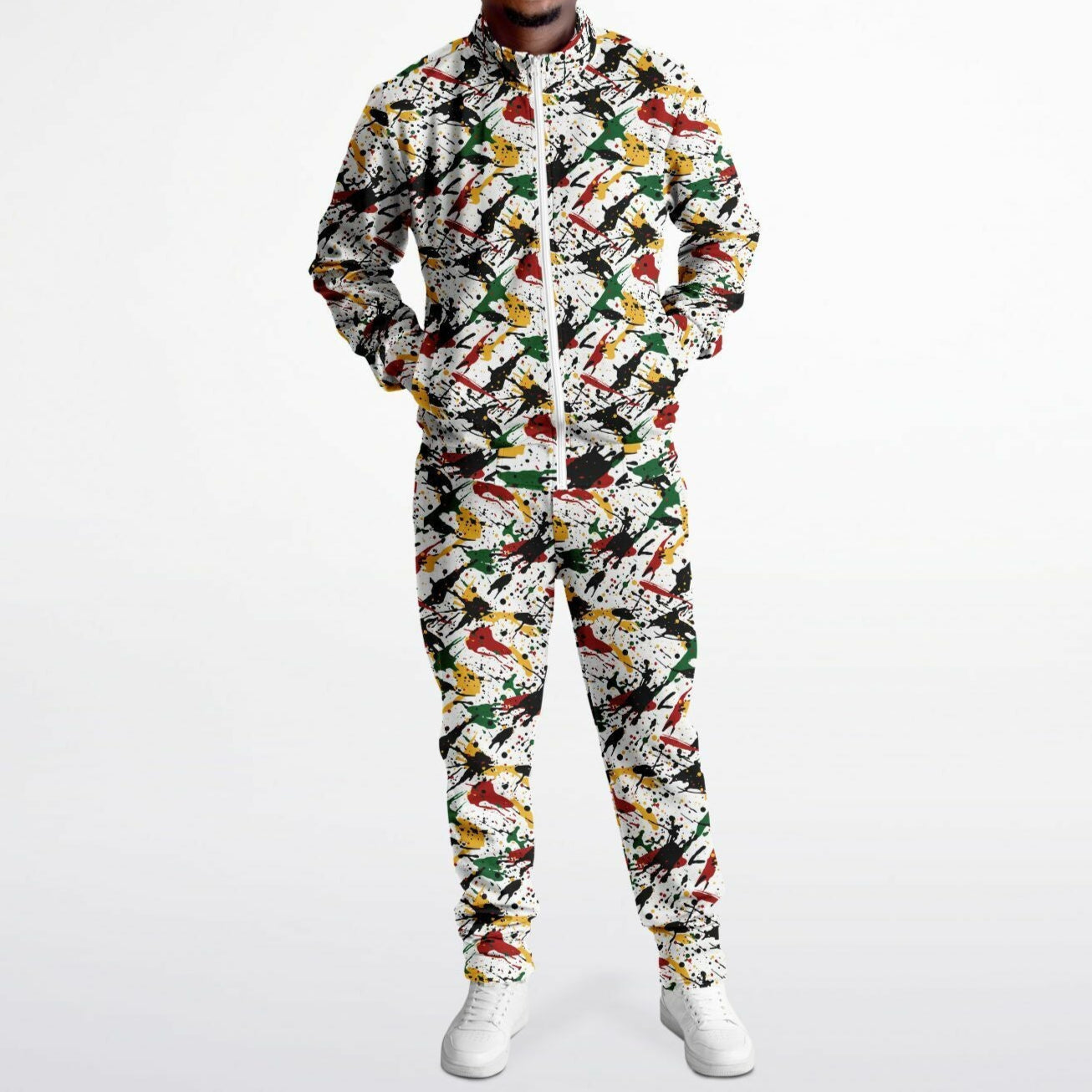 Rasta Tracksuit - Irie Stripe White - Athletic
