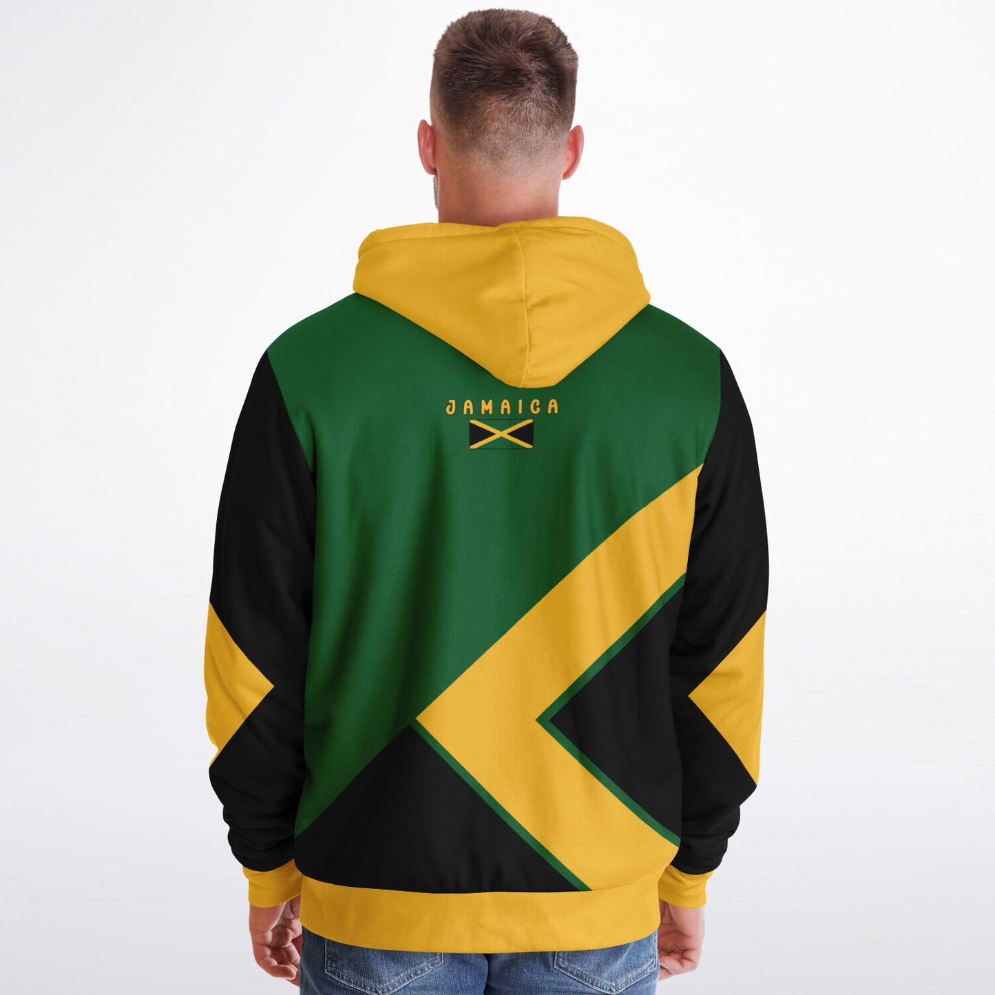 Jamaica Fleece Lined Zip Up Hoodie