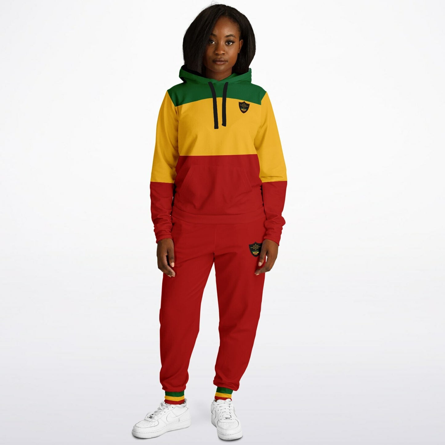 Rasta Lion of Judah Pullover Hoodie & Jogger Set - Zion Flow - Casual