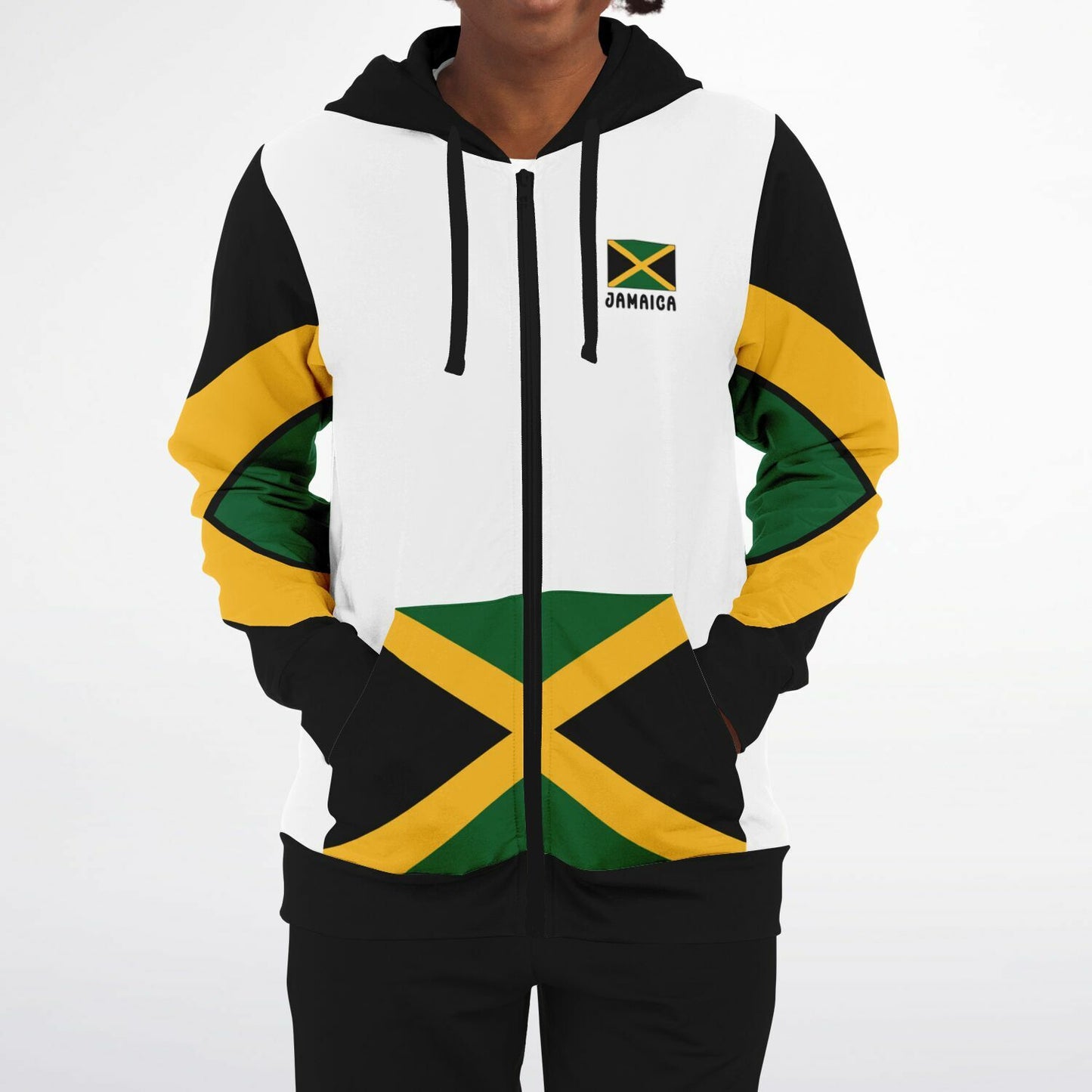 Jamaica Casual Zip Up Hoodie