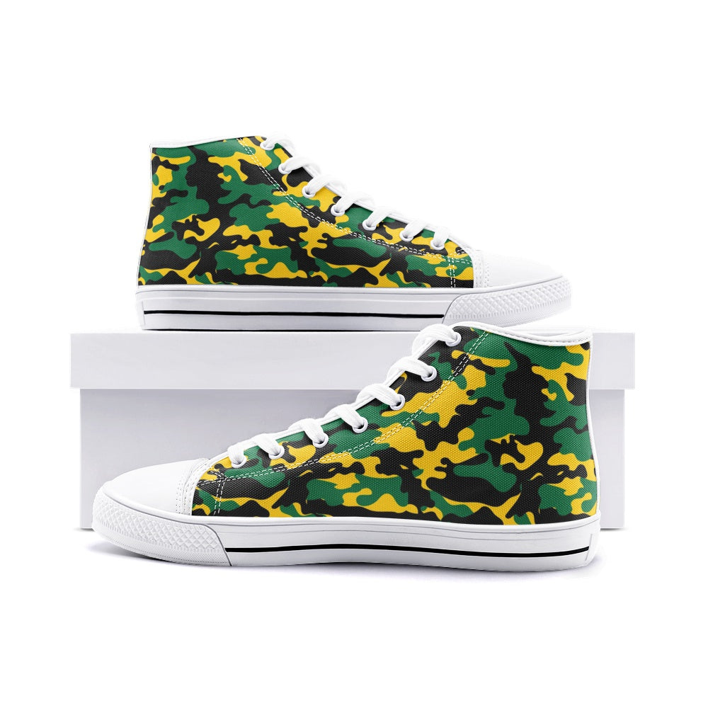 Jamaica Camo Shoes White with camo print in white colorway