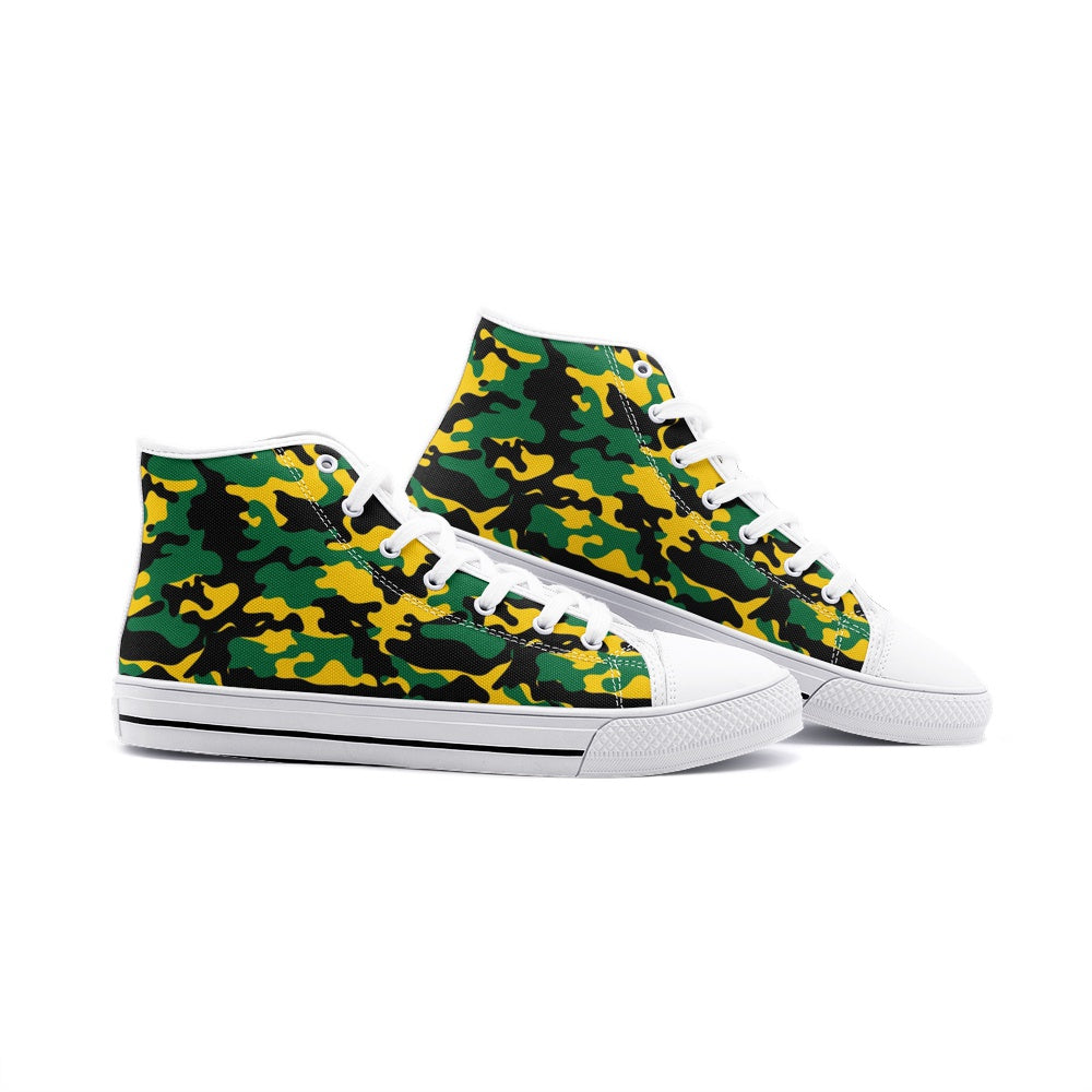 Jamaica Camo Shoes White with camo print in white colorway
