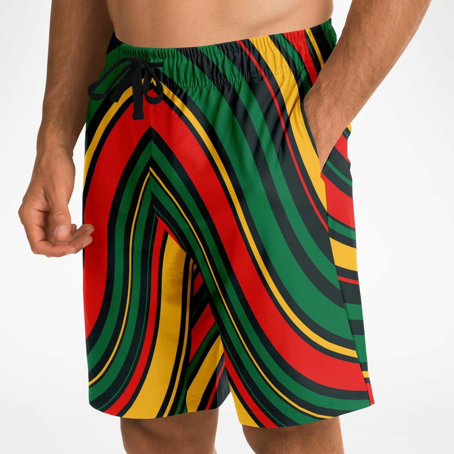 Rasta Stripes Casual Shorts