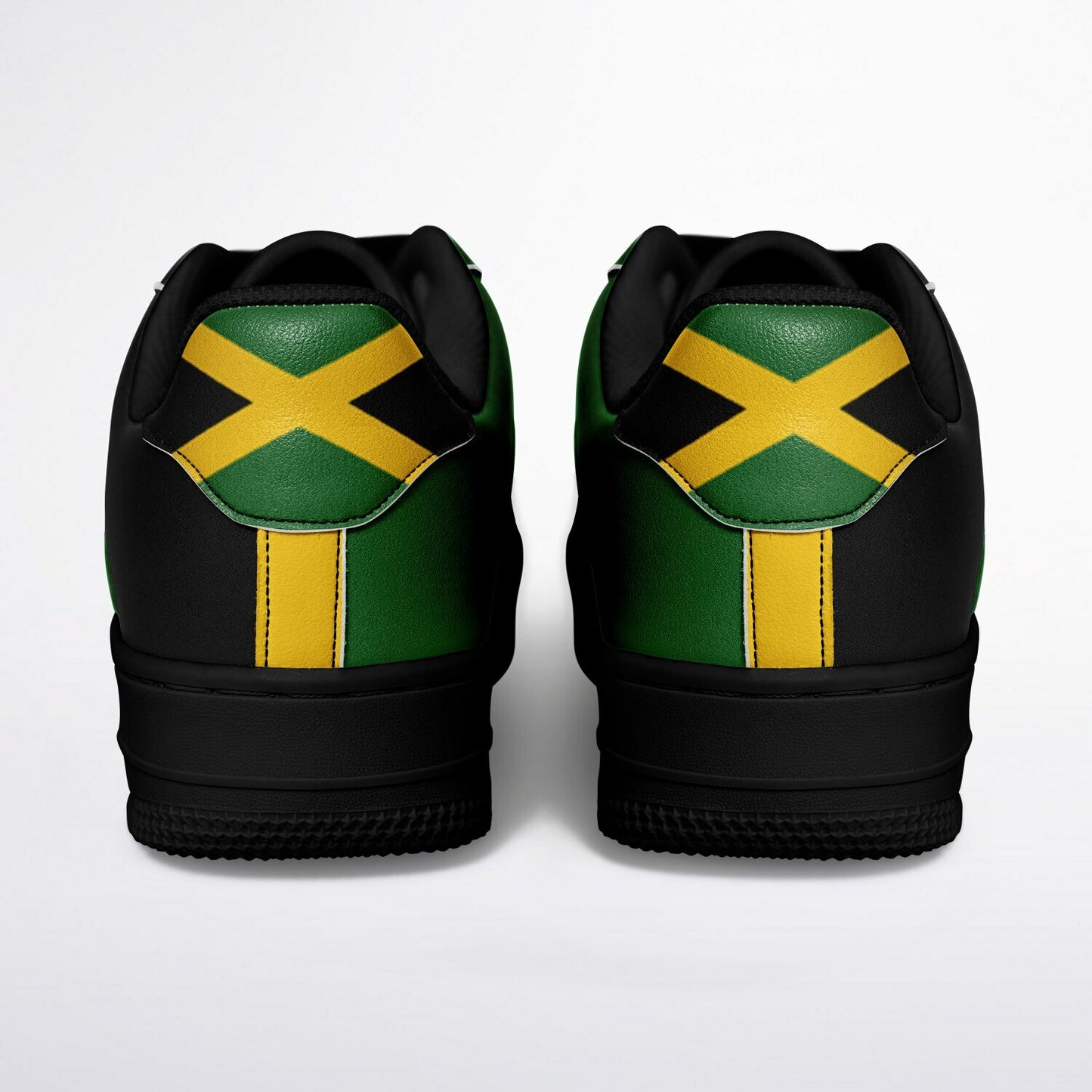 Jamaica Roots Shoes in black/green/gold colorway