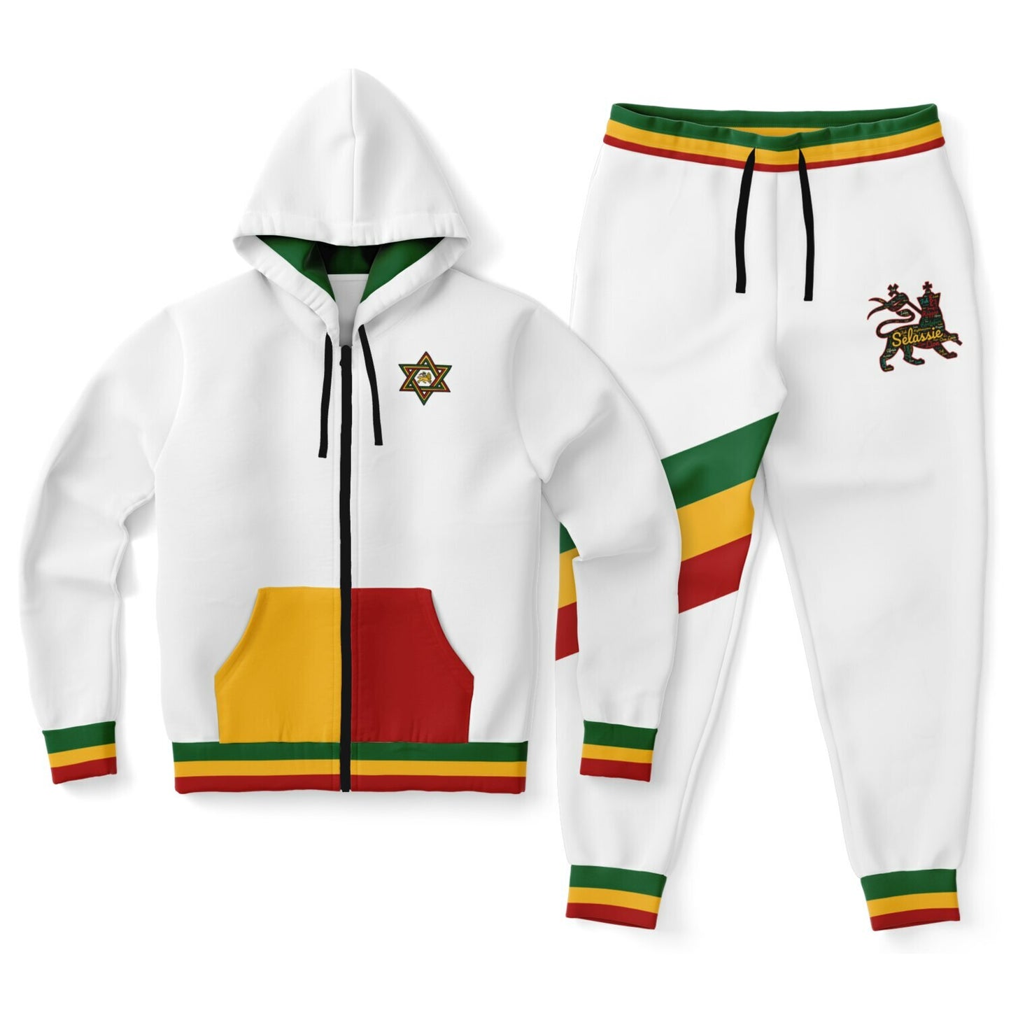 Rasta Zip Hoodie & Jogger Set - Negril Flow - Casual
