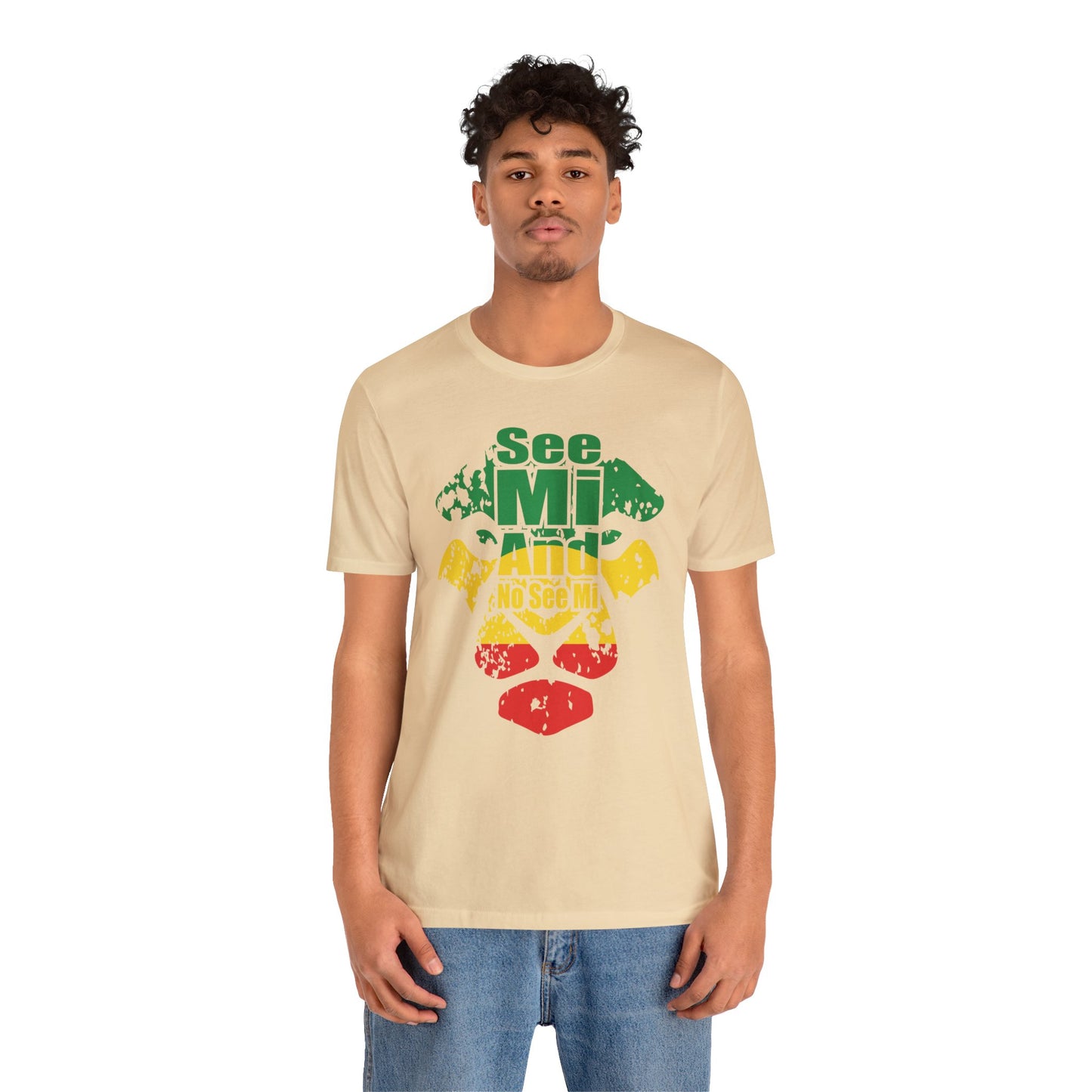 Rasta Lion Head "See Mi and No See Mi" T-Shirt