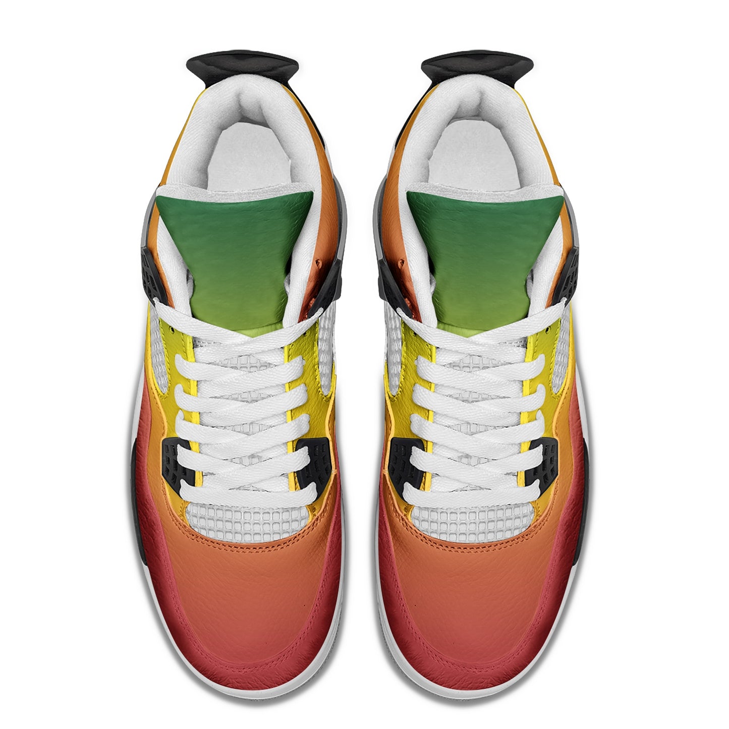 Rasta Summer Colors Shoes in red/gold/green colorway