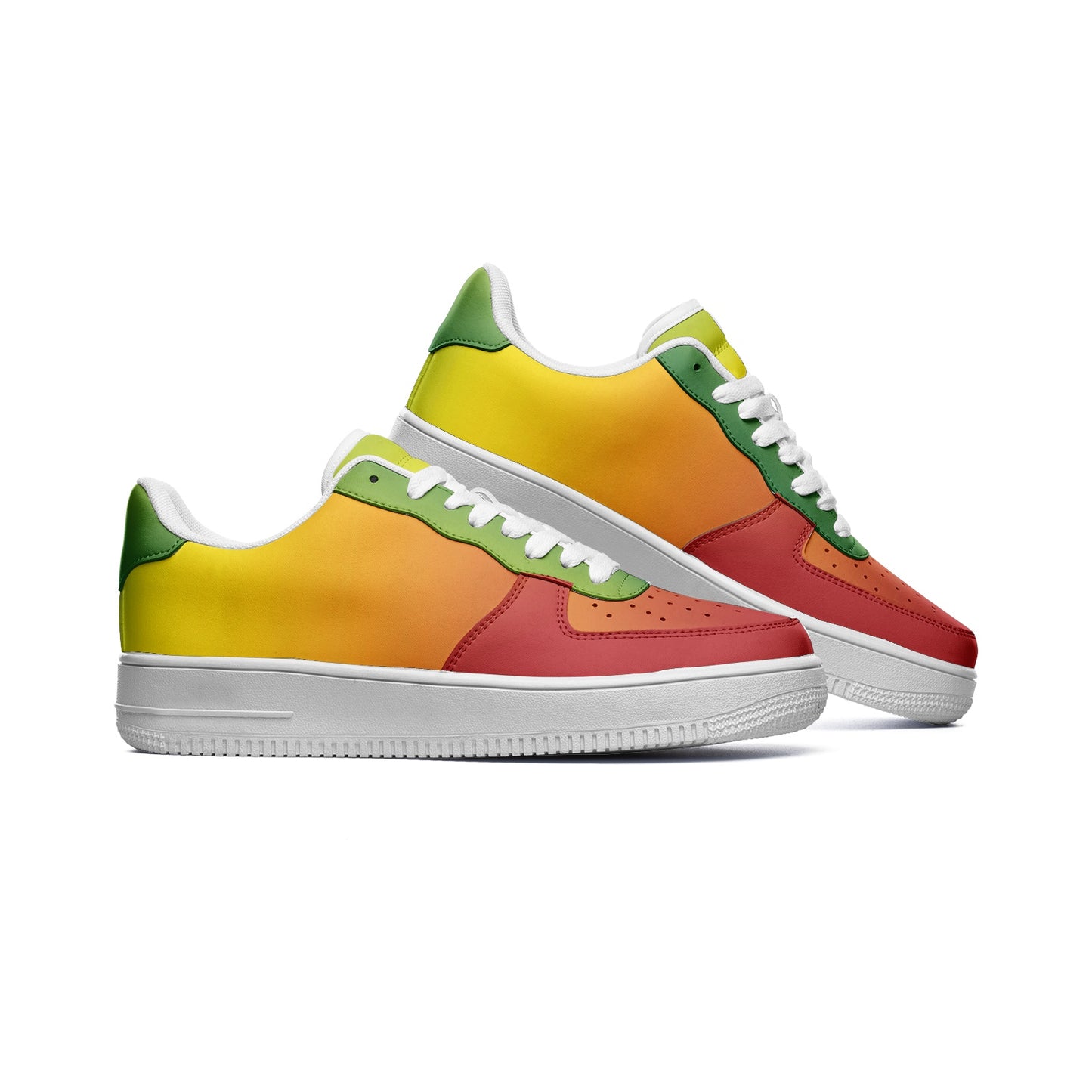 Rasta Colors Shoes in red/gold/green colorway