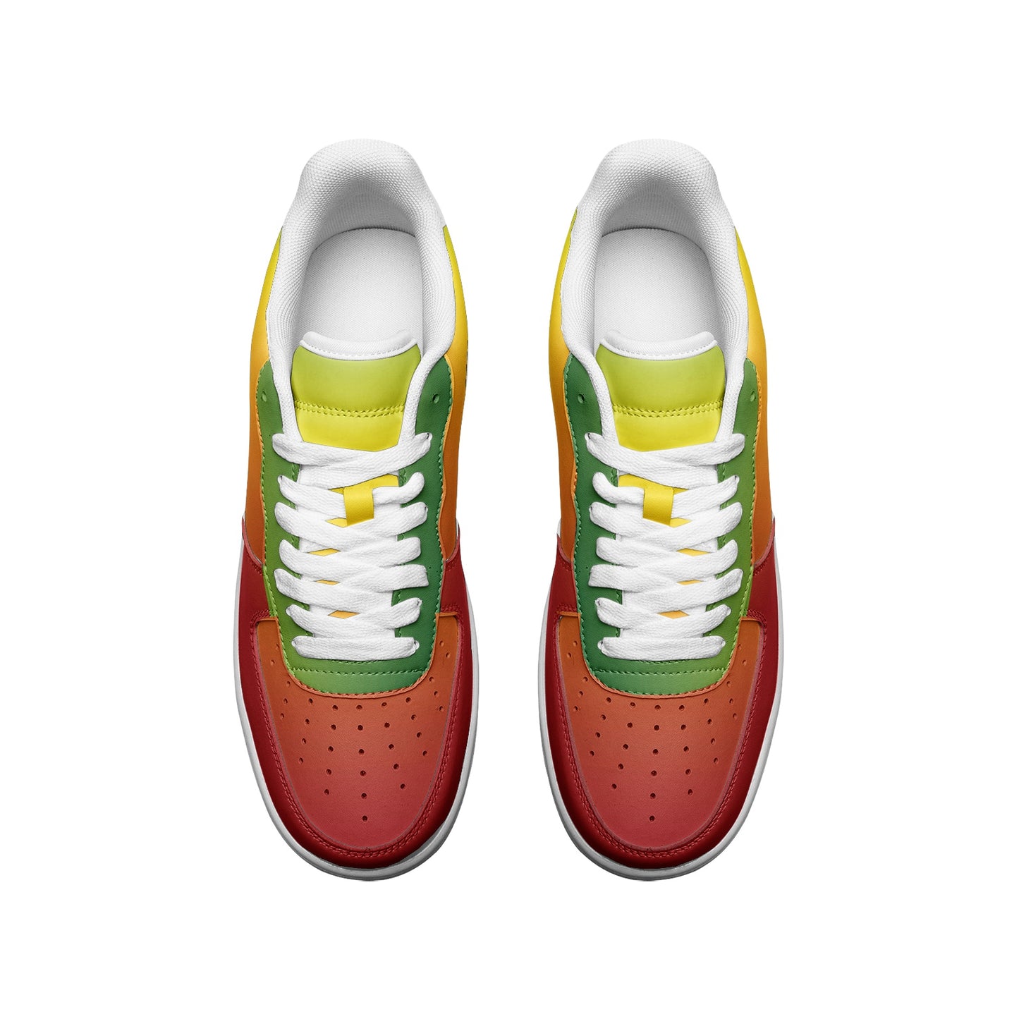 Rasta Colors Shoes in red/gold/green colorway