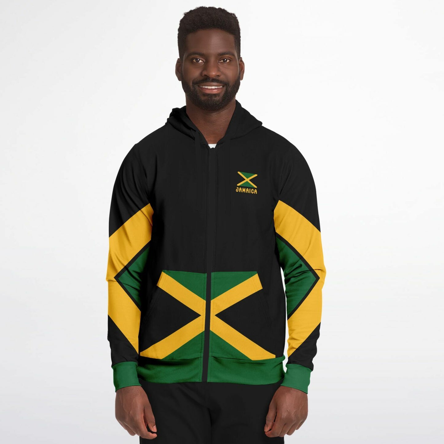 Jamaica Casual Zip Up Hoodie