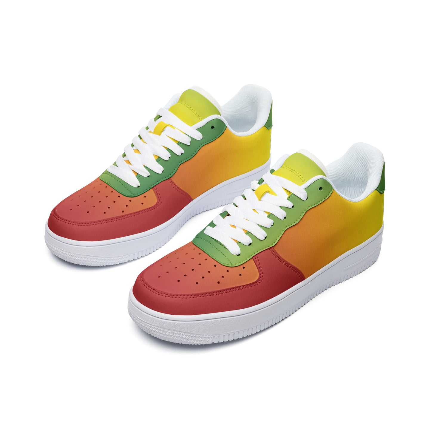 Rasta Colors Shoes in red/gold/green colorway