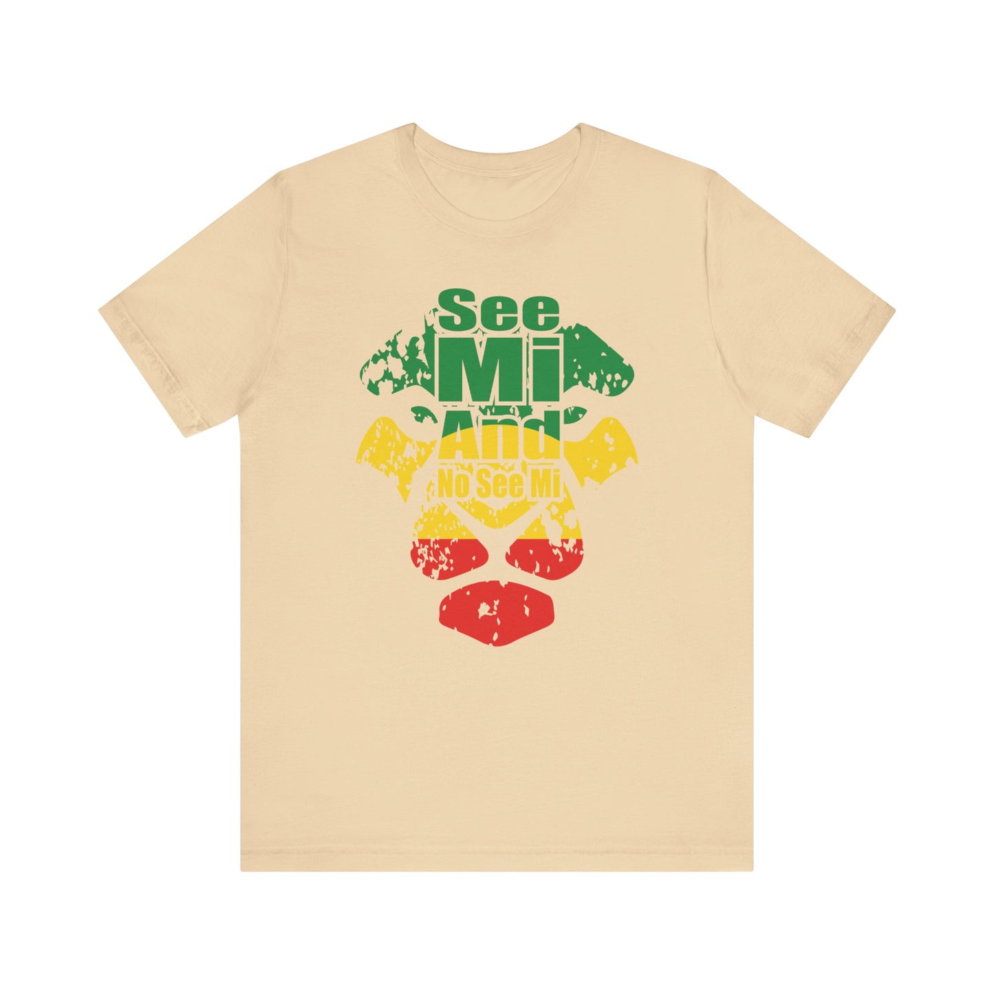 Rasta Lion Head "See Mi and No See Mi" T-Shirt