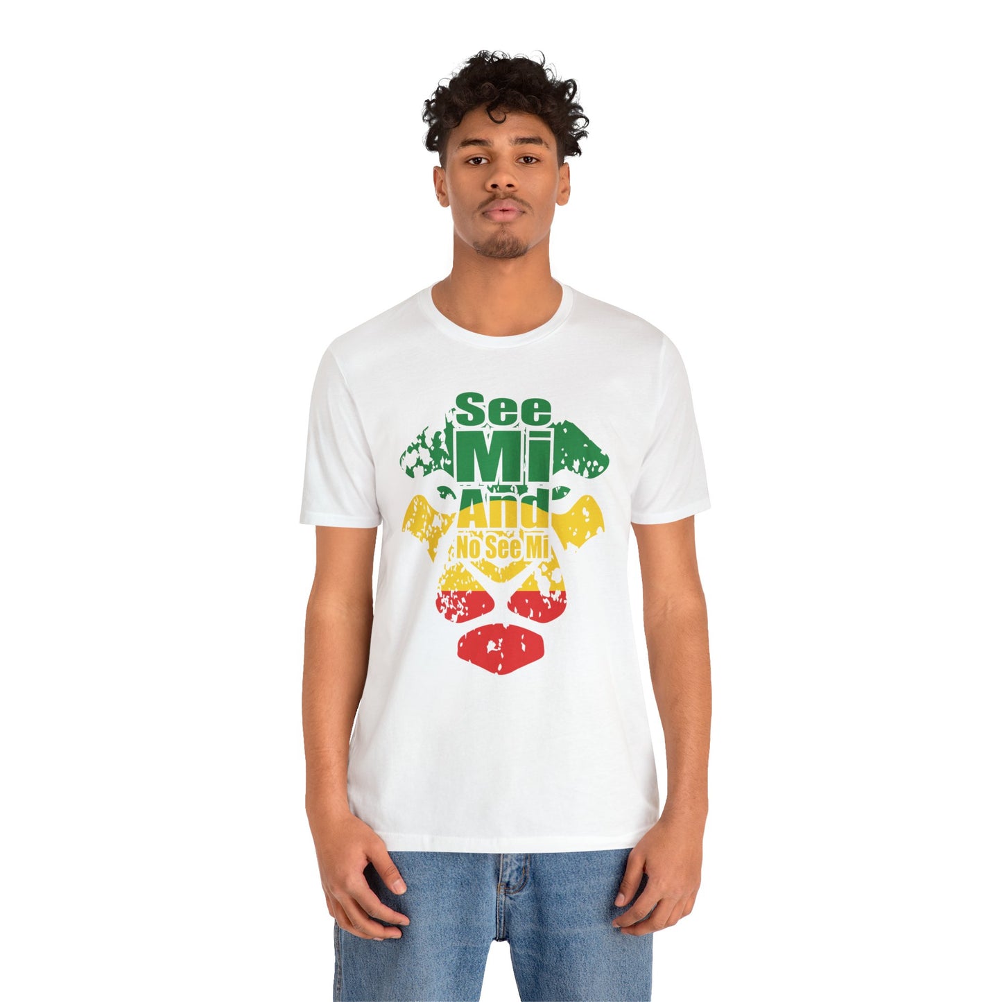 Rasta Lion Head "See Mi and No See Mi" T-Shirt