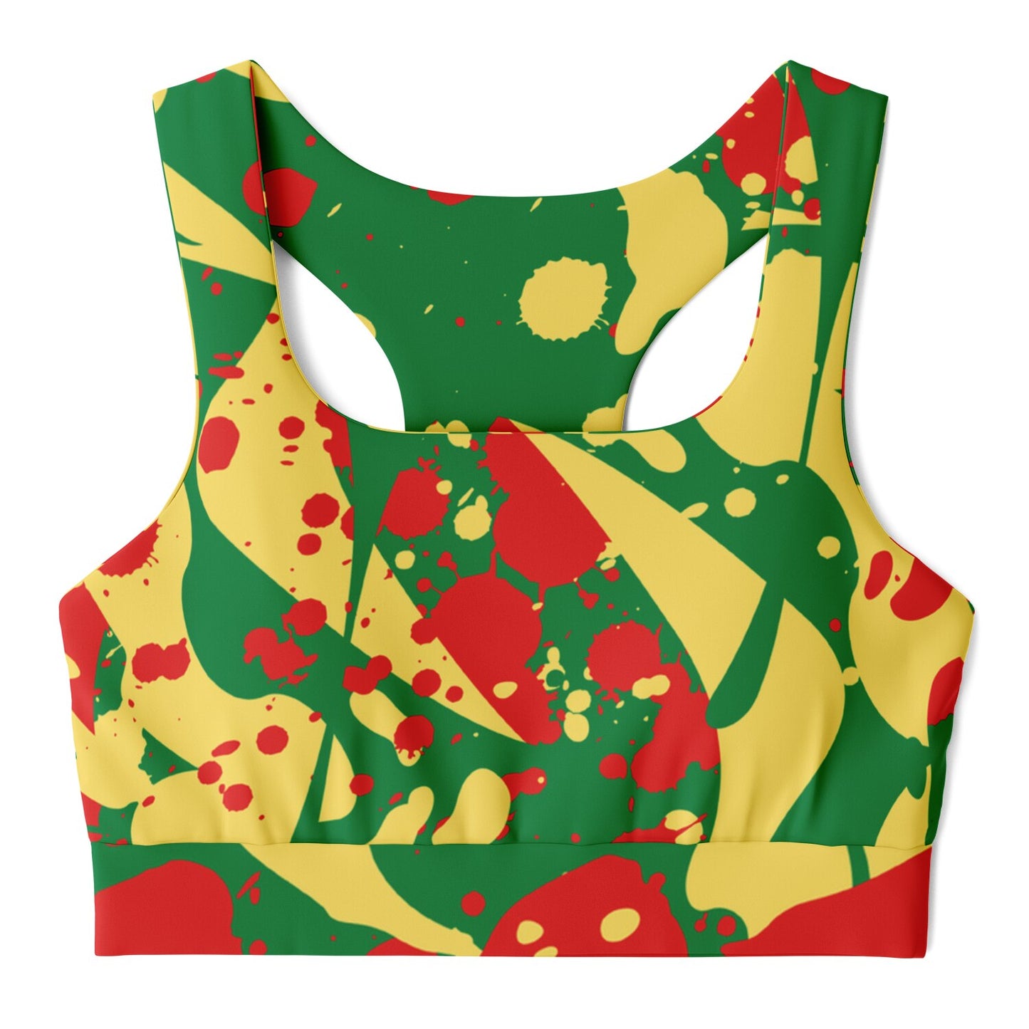 Rasta Padded Sports Bra
