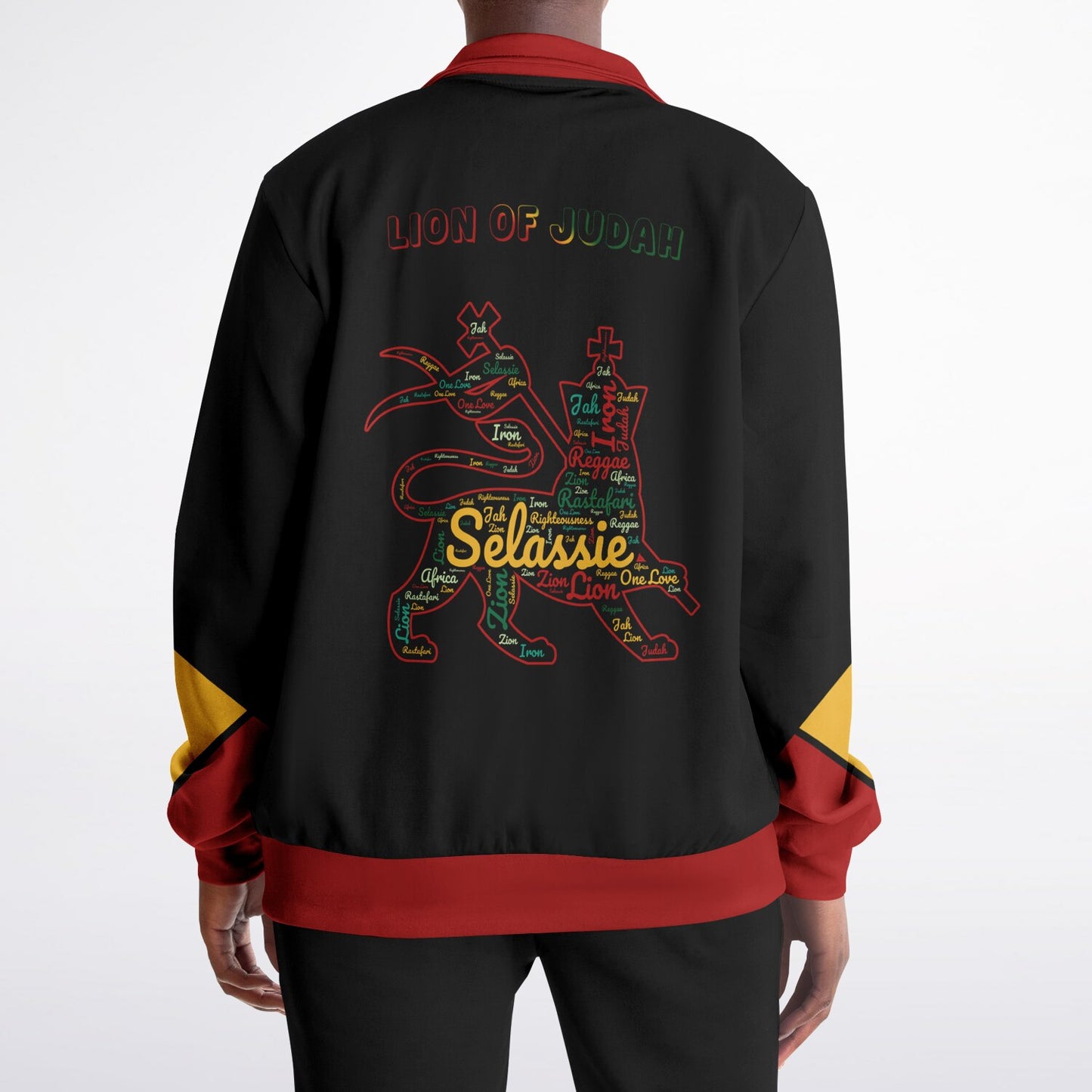 Rasta Track Jacket - Blue Mountain Block Black - Athletic