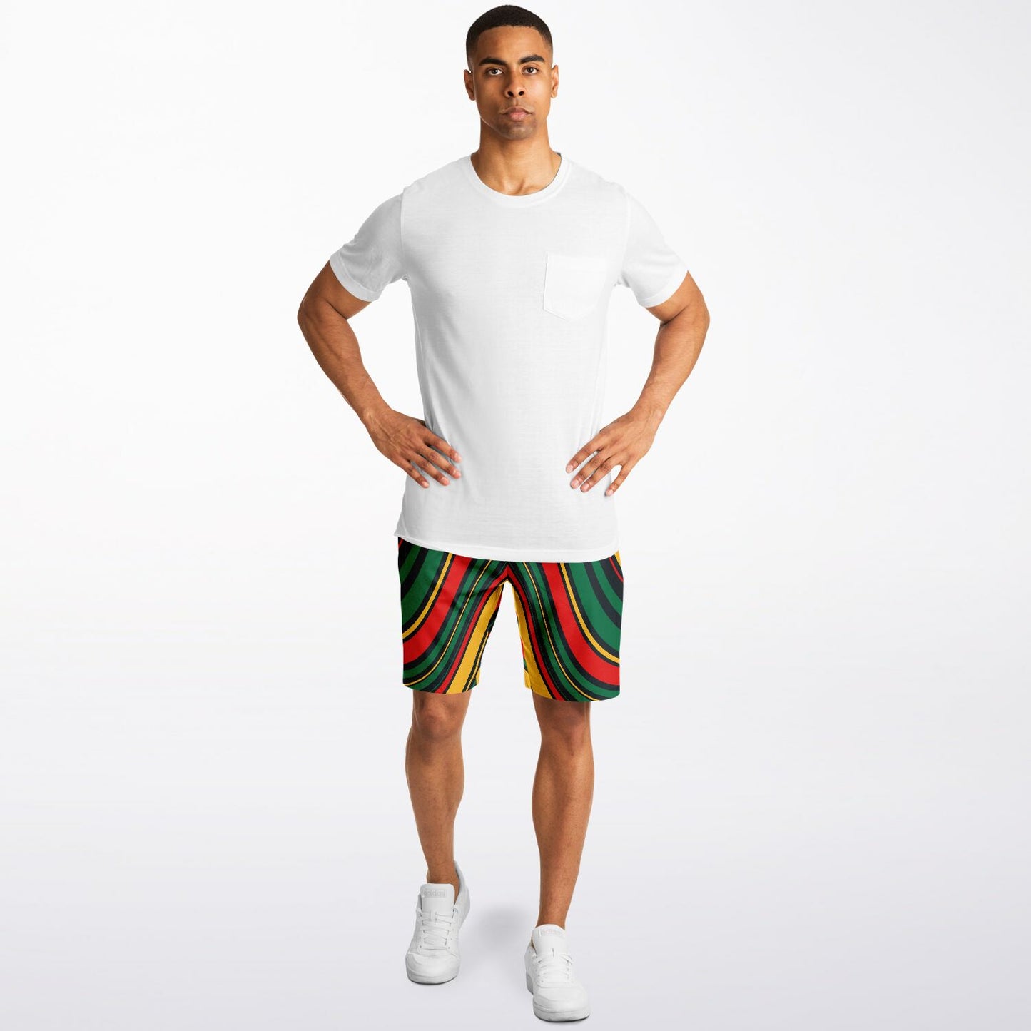 Rasta Stripes Casual Shorts