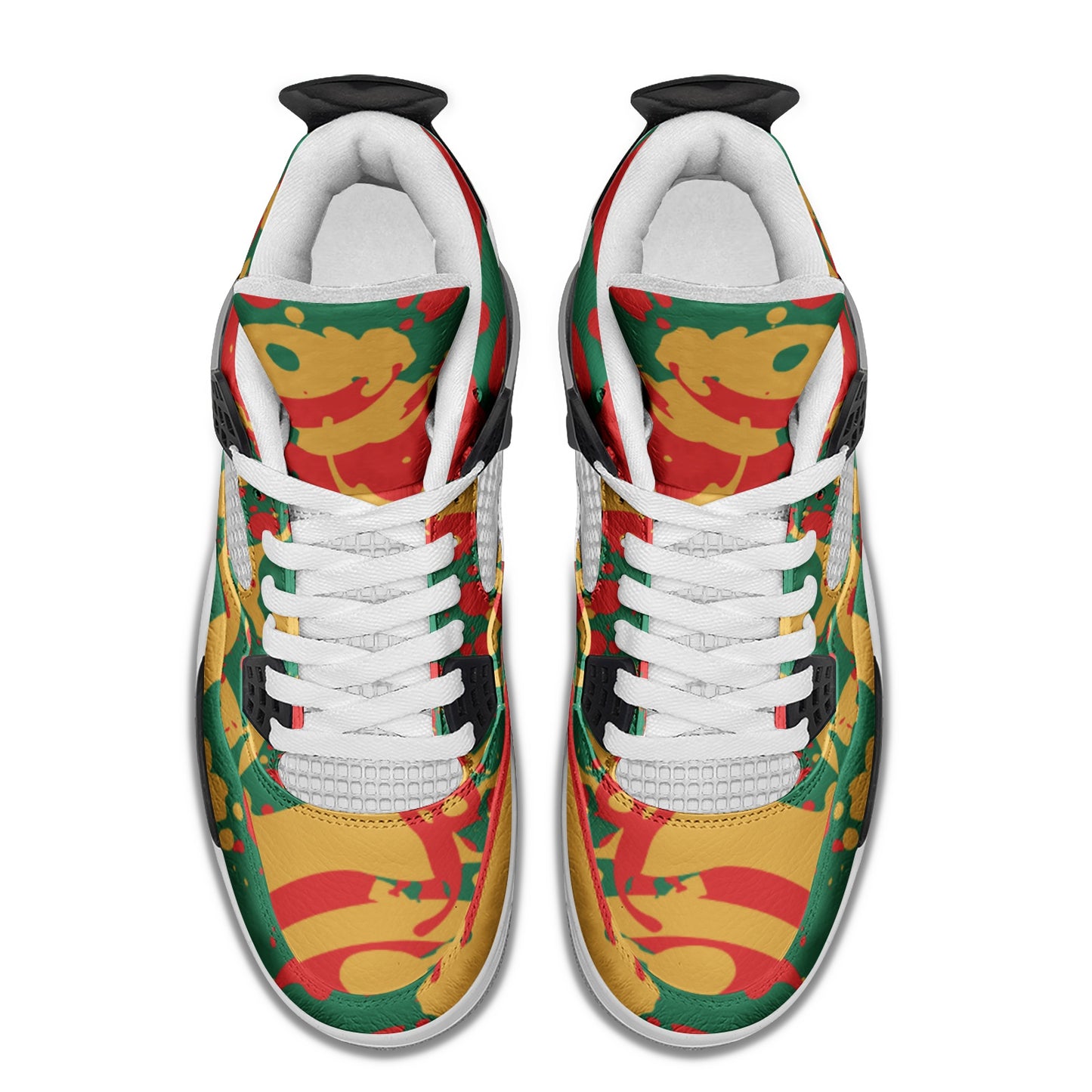 Green Splatter Mid Shoes in green colorway
