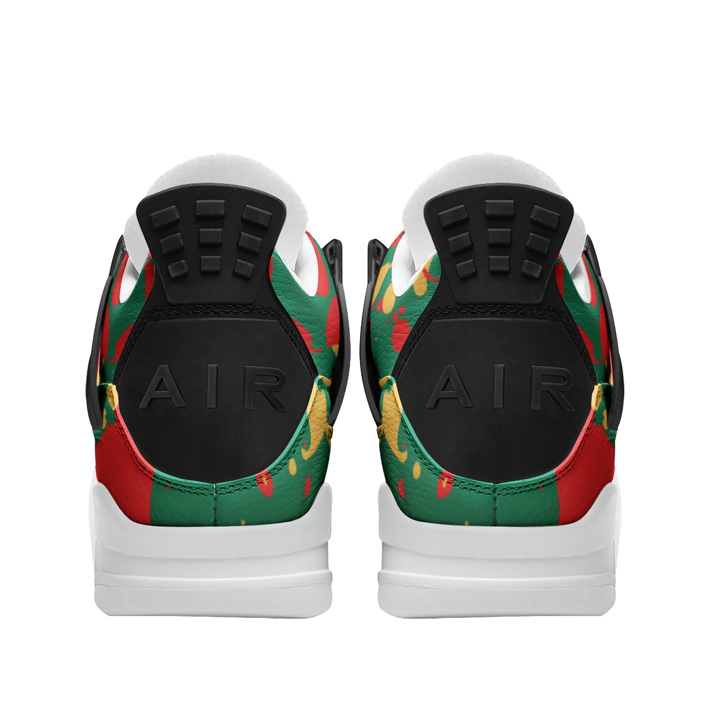 Green Splatter Mid Shoes in green colorway