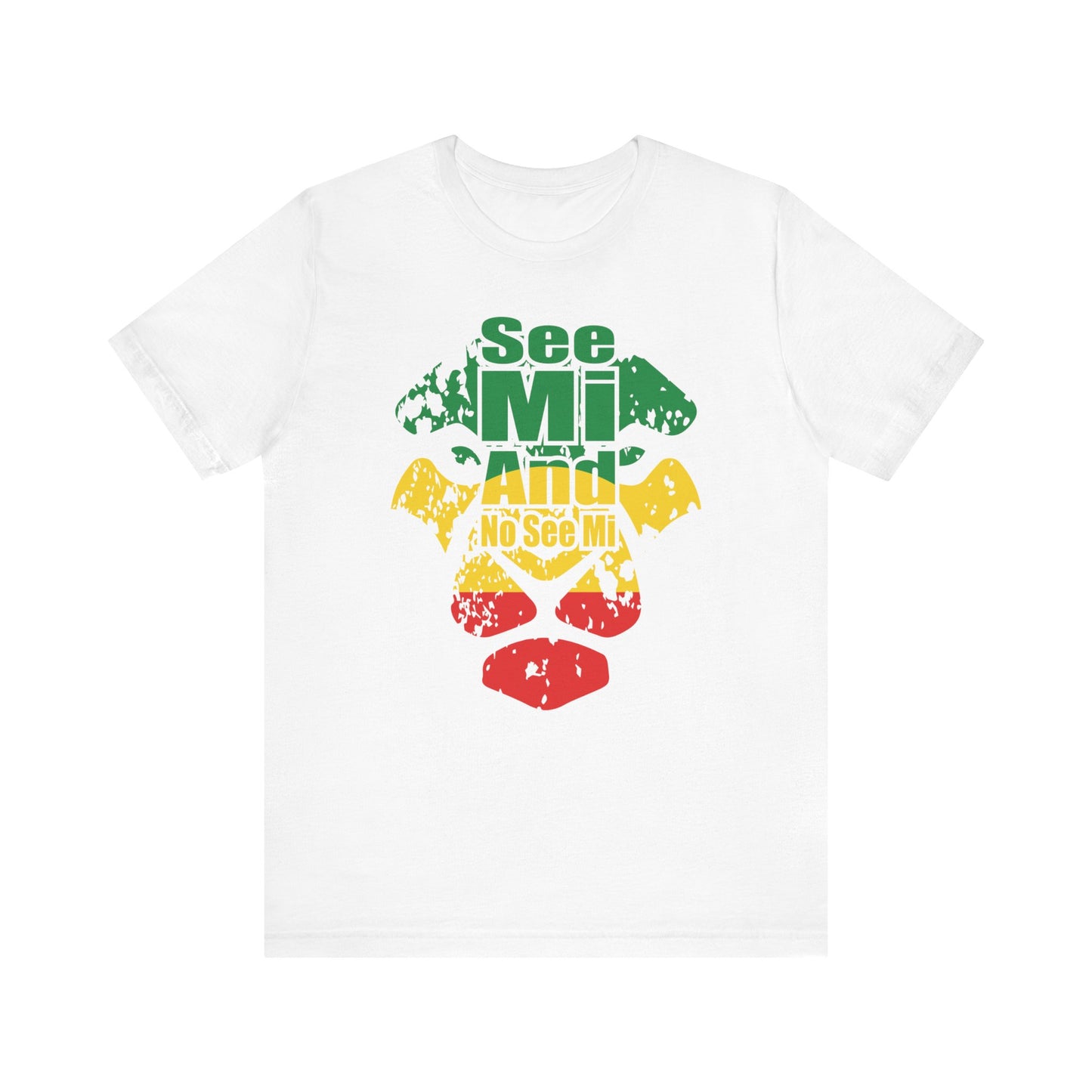 Rasta Lion Head "See Mi and No See Mi" T-Shirt