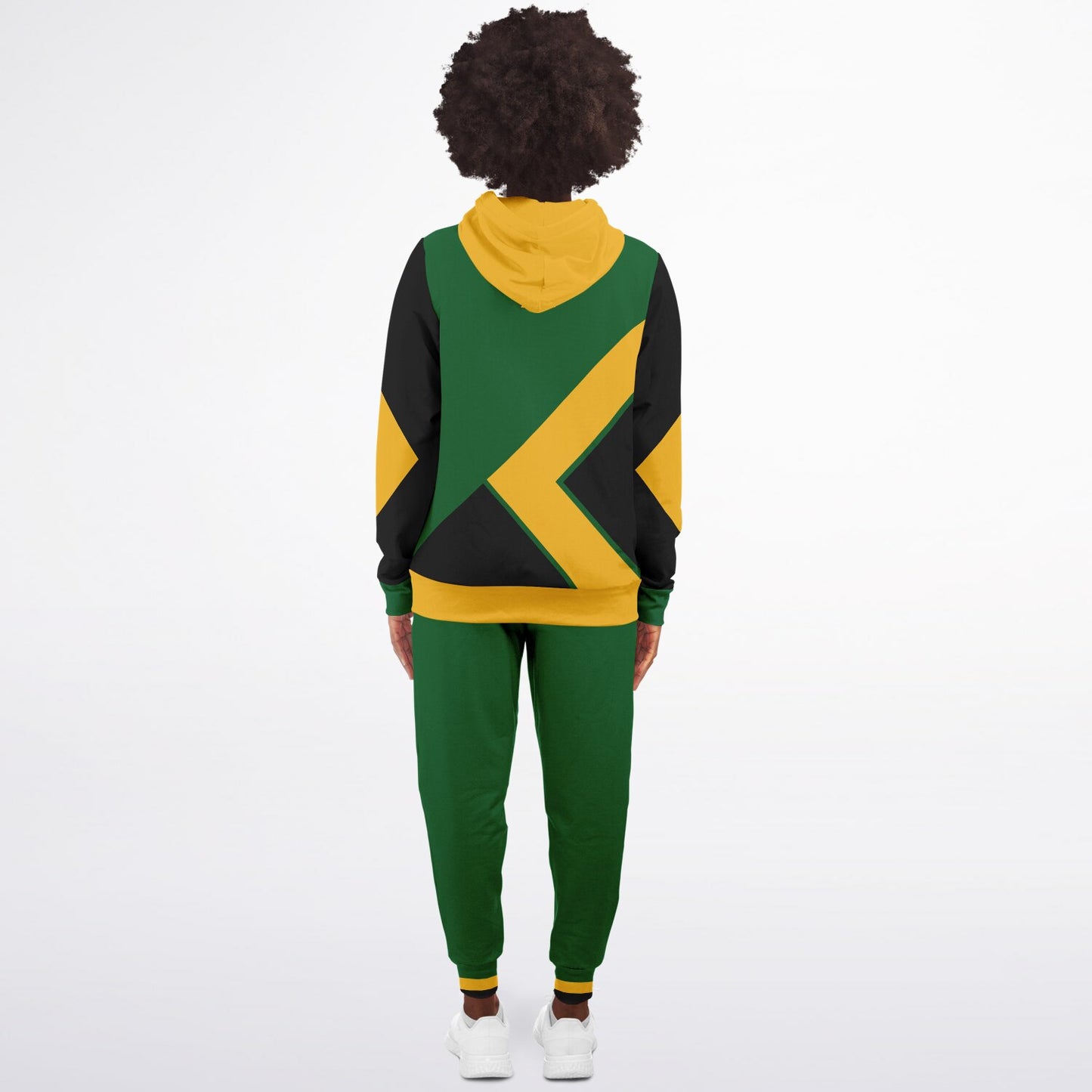 Jamaica Zip Hoodie & Jogger Set - Livity Yellow Green - Casual