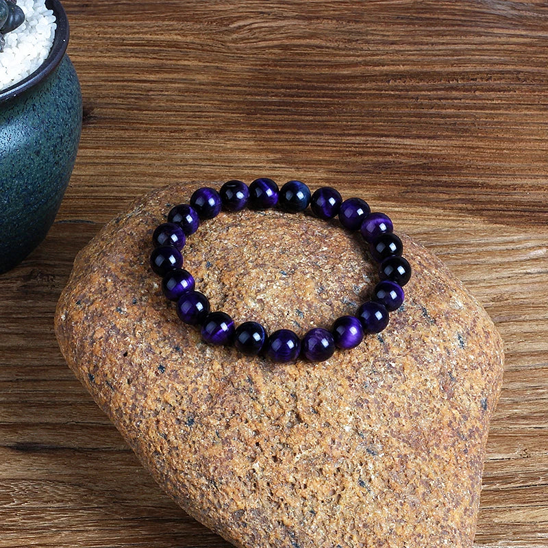 Purple Tiger Eye Bracelets