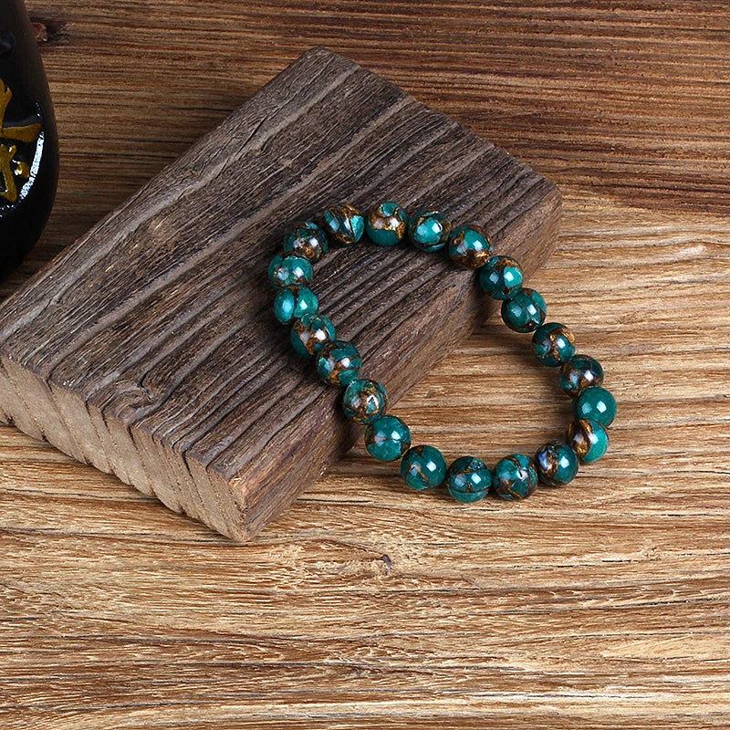 Green Cloisonne Beaded Bracelets