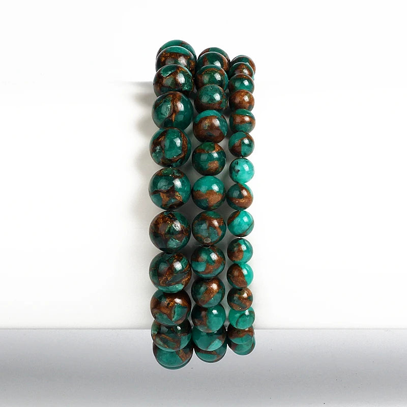 Green Cloisonne Beaded Bracelets