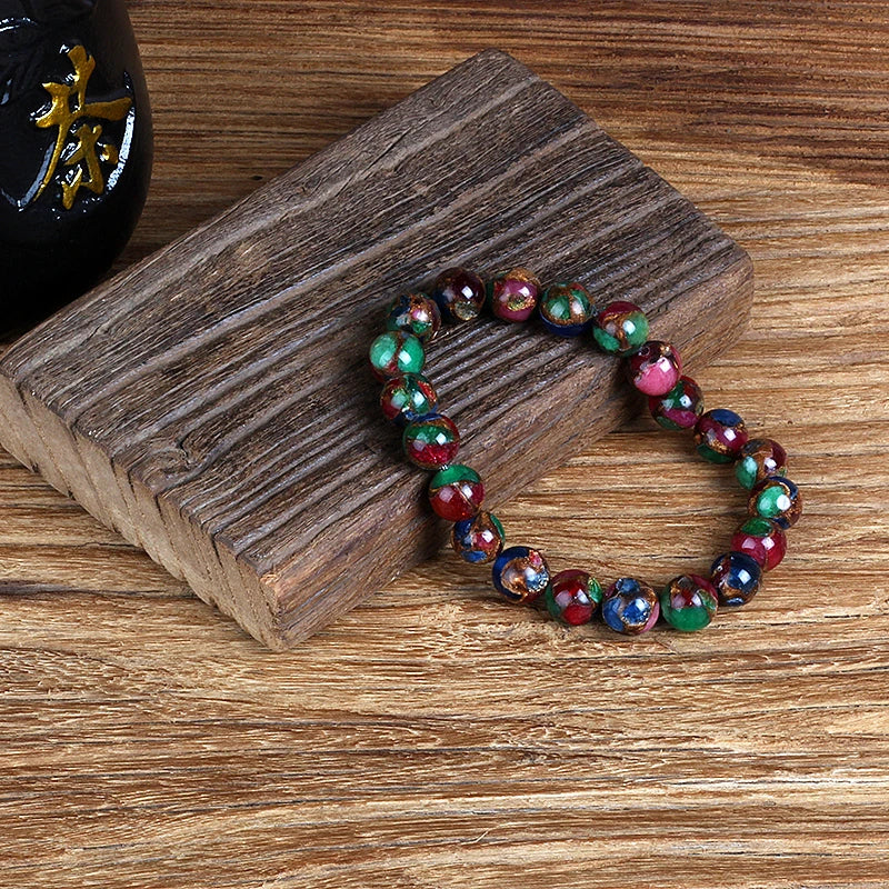 Colorful Cloisonne Beaded Bracelets