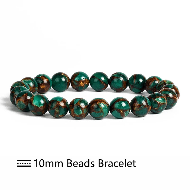 Green Cloisonne Beaded Bracelets