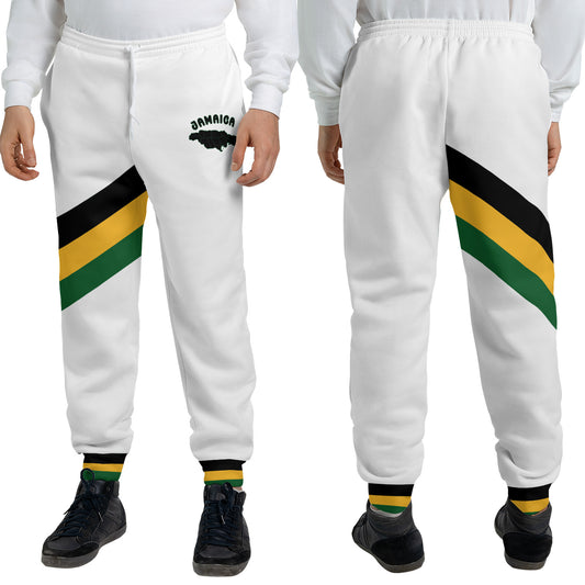 Jamaican Joggers - Jah Vibes White - Casual