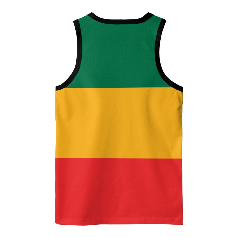 Rasta Colored Tank Tops - Lion of Judah