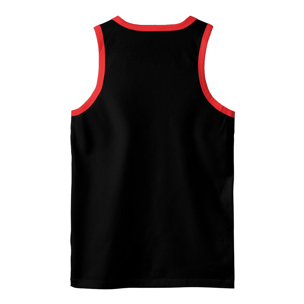Rasta Tank Tops - Lion of Judah Black/Red